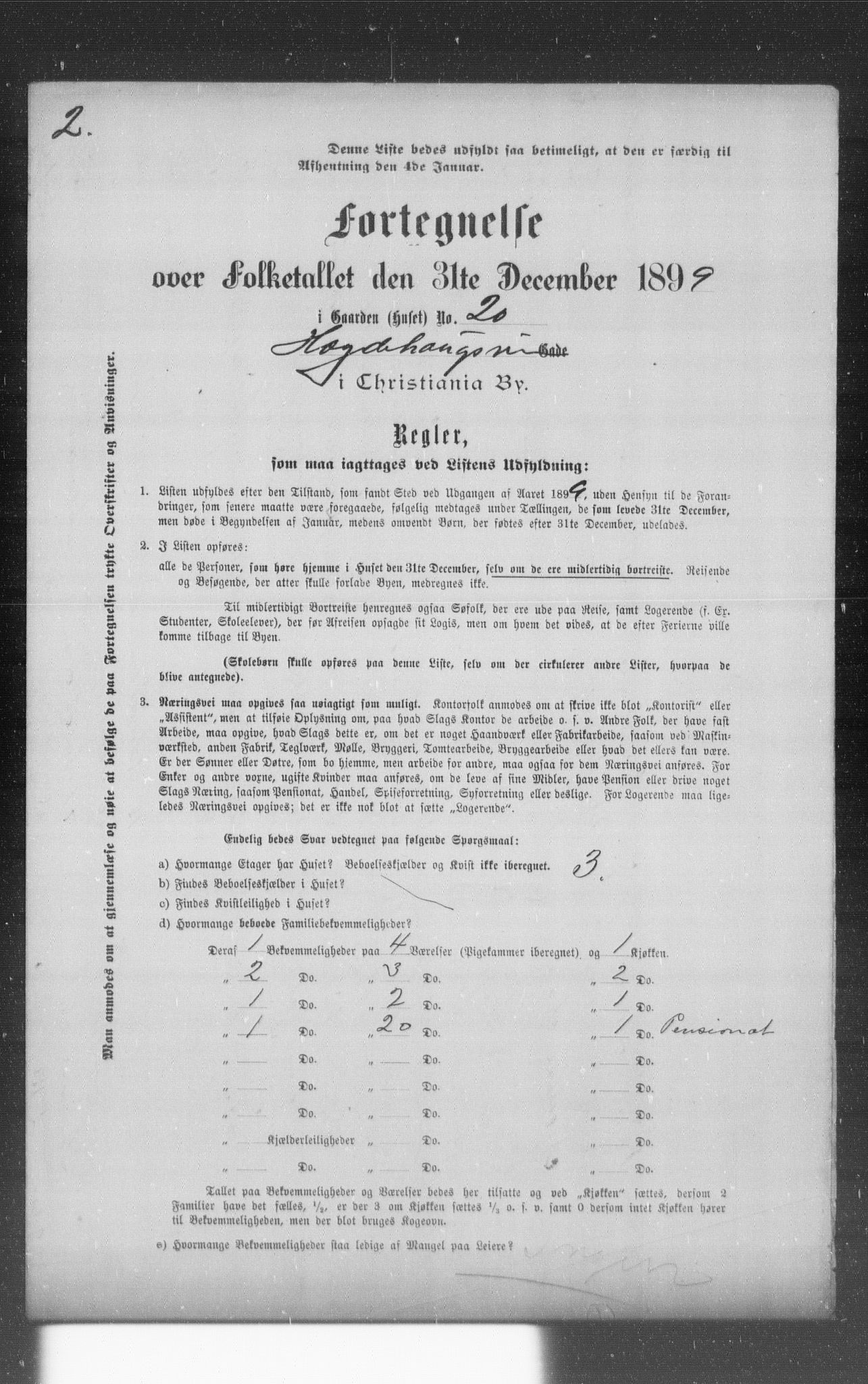 OBA, Municipal Census 1899 for Kristiania, 1899, p. 4806