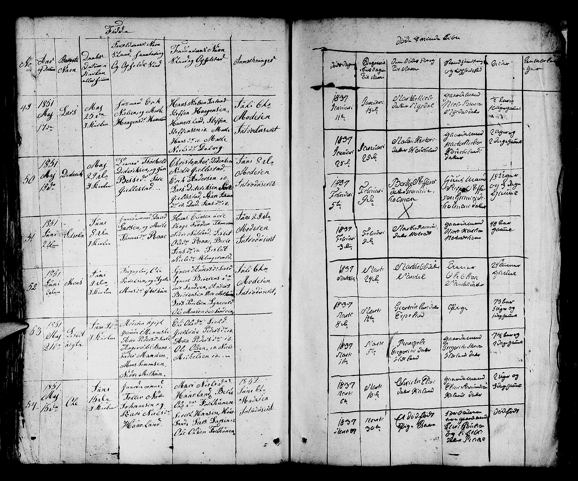 Fana Sokneprestembete, SAB/A-75101/H/Hab/Habb/L0001: Parish register (copy) no. B 1, 1837-1855, p. 141