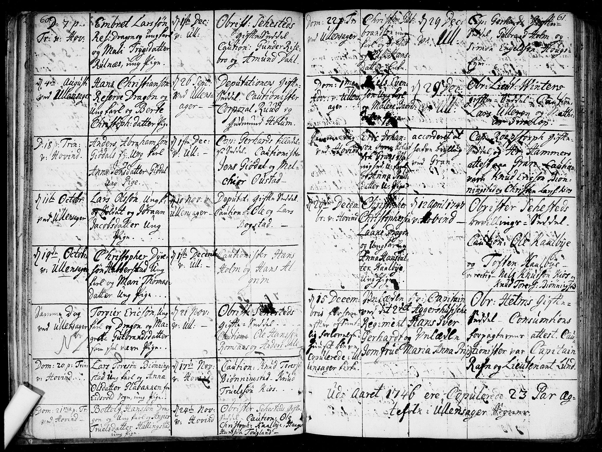 Ullensaker prestekontor Kirkebøker, AV/SAO-A-10236a/F/Fa/L0010: Parish register (official) no. I 10, 1733-1776, p. 60-61