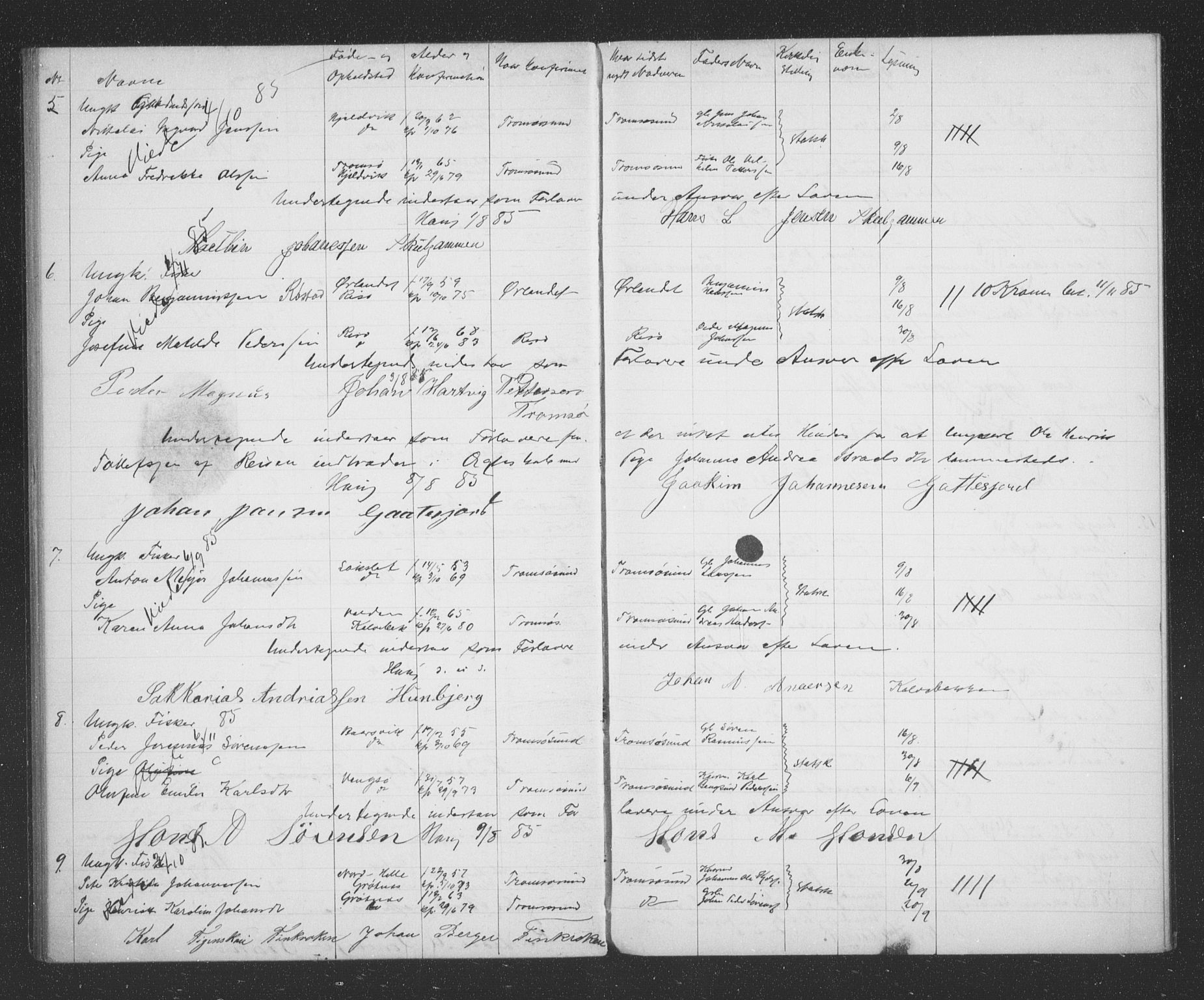 Tromsøysund sokneprestkontor, AV/SATØ-S-1304/H/Hc/L0056: Banns register no. 56, 1880-1887