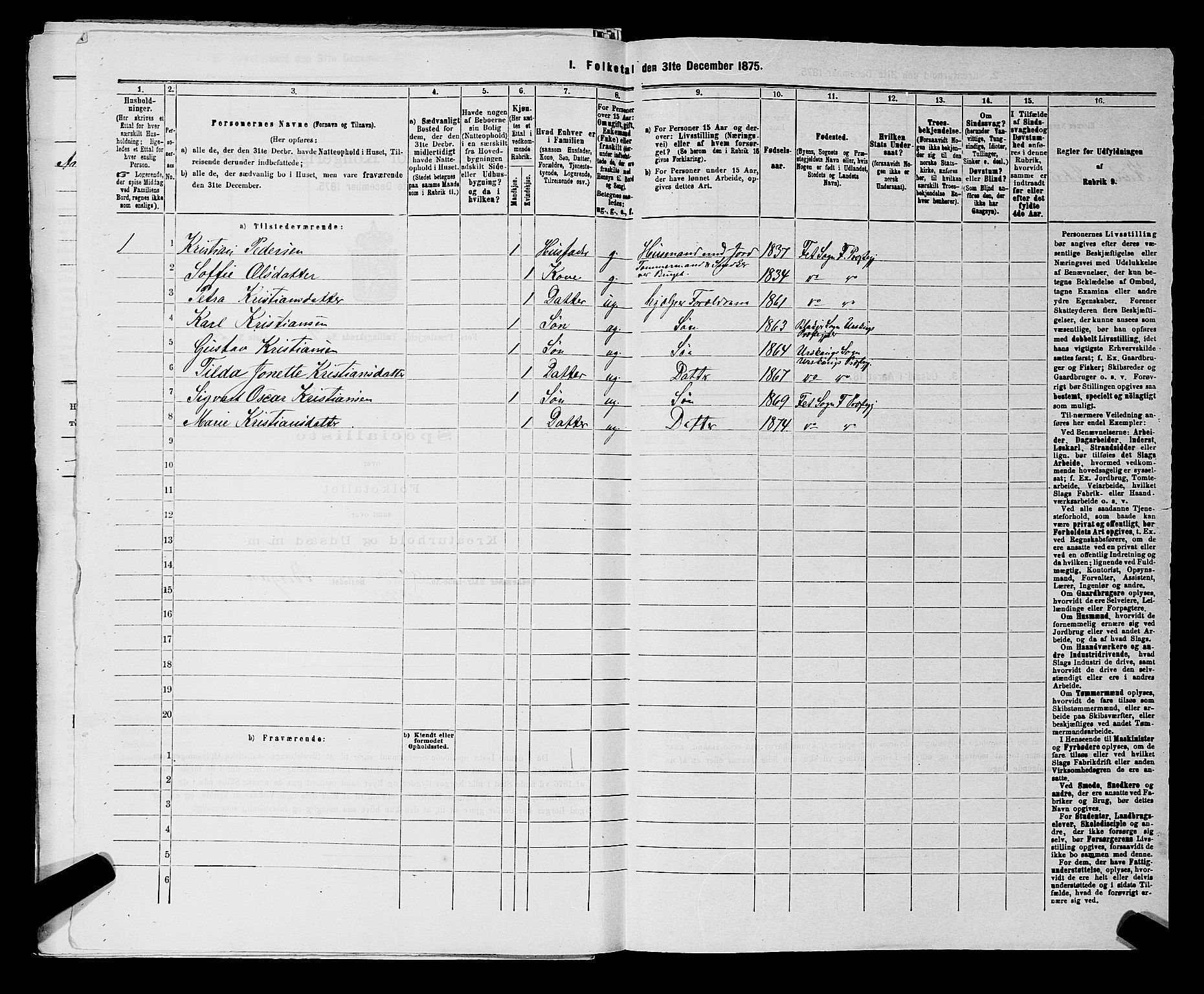 RA, 1875 census for 0227P Fet, 1875, p. 647
