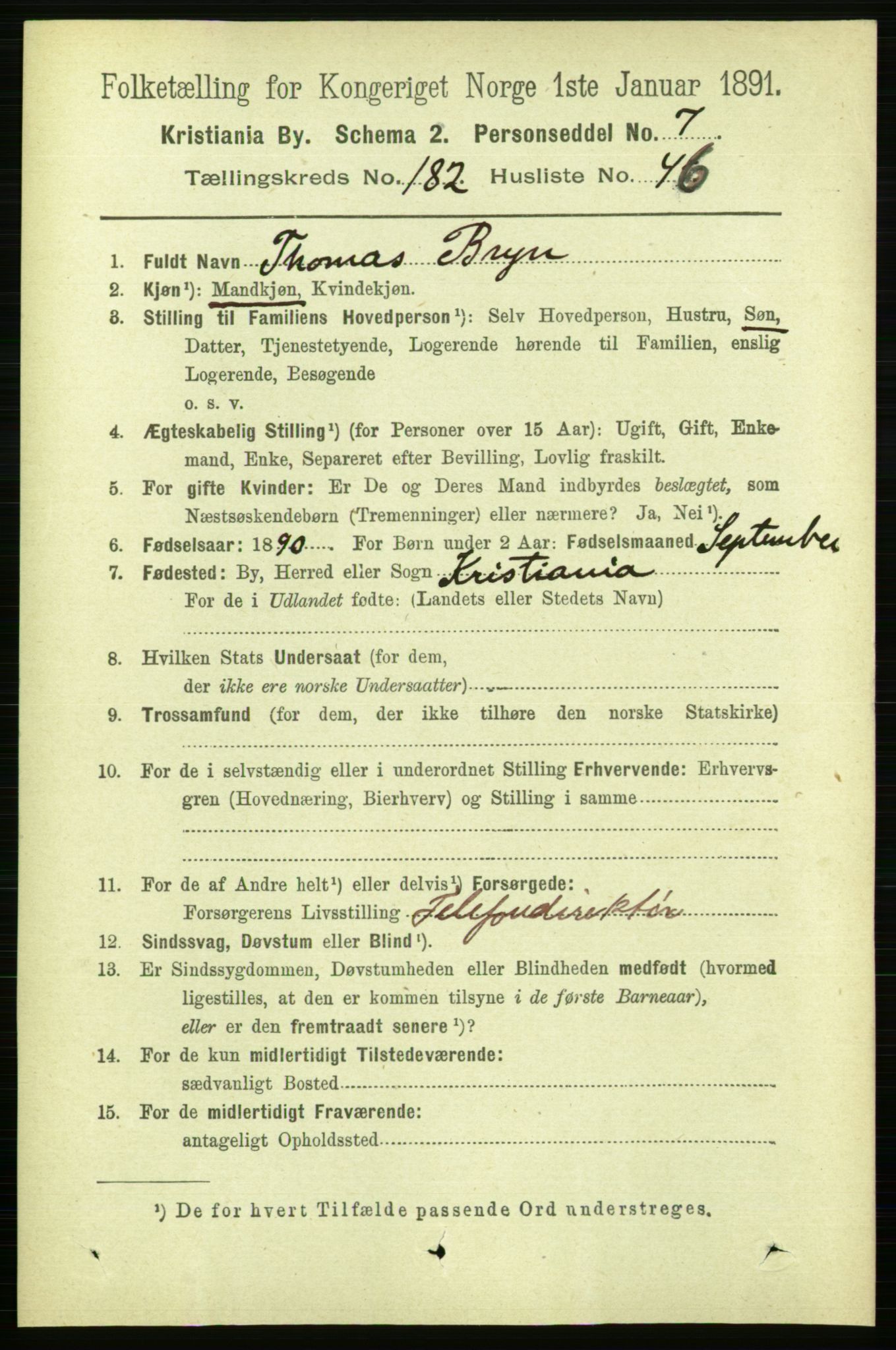 RA, 1891 census for 0301 Kristiania, 1891, p. 109209