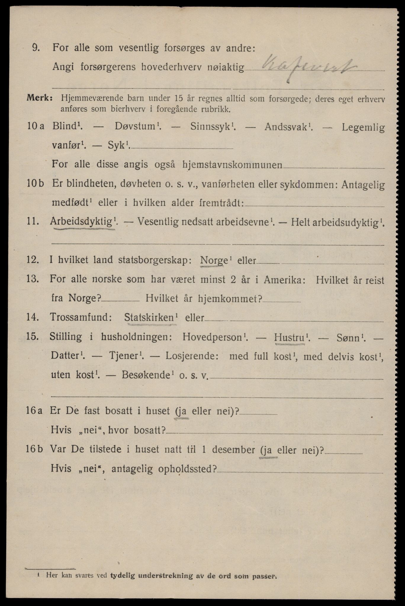 SAST, 1920 census for Egersund town, 1920, p. 6335