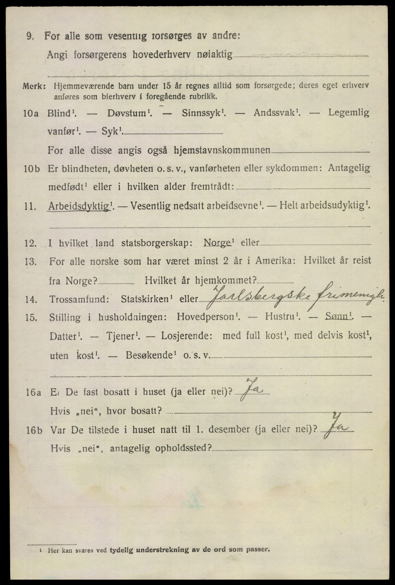 SAKO, 1920 census for Våle, 1920, p. 6341