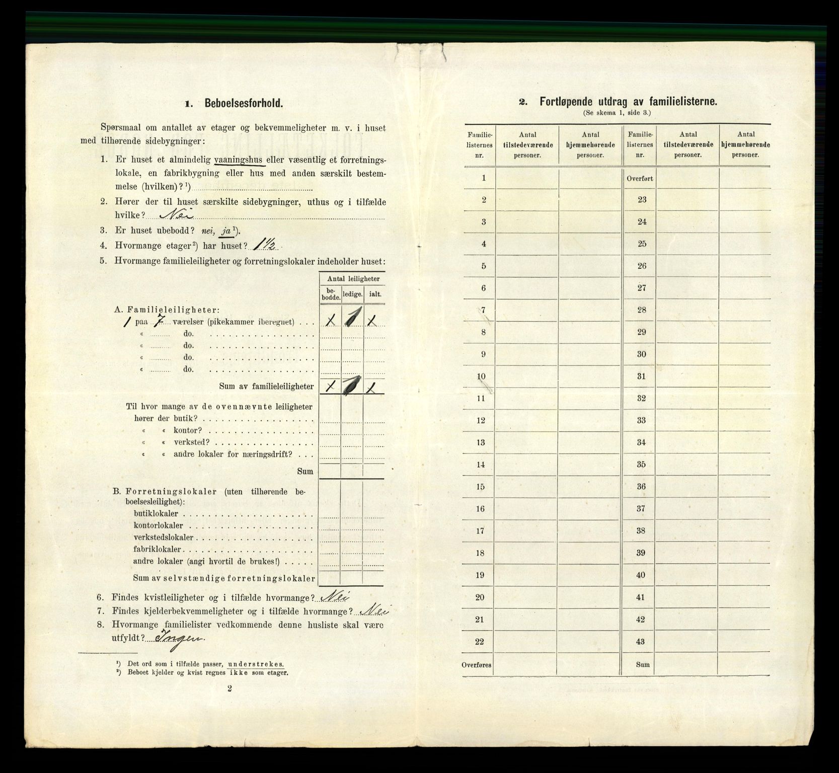 RA, 1910 census for Trondheim, 1910, p. 1404