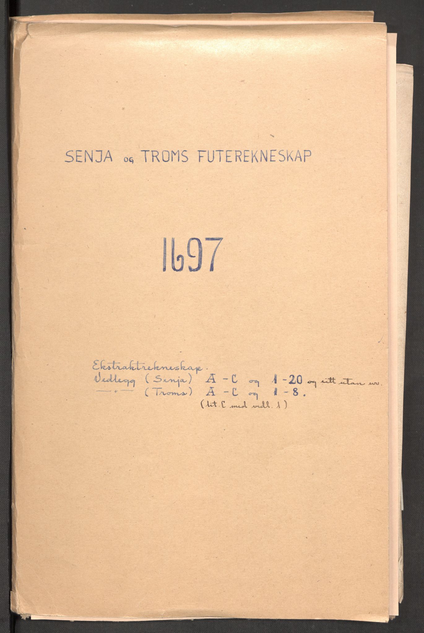 Rentekammeret inntil 1814, Reviderte regnskaper, Fogderegnskap, RA/EA-4092/R68/L4754: Fogderegnskap Senja og Troms, 1697-1699, p. 2