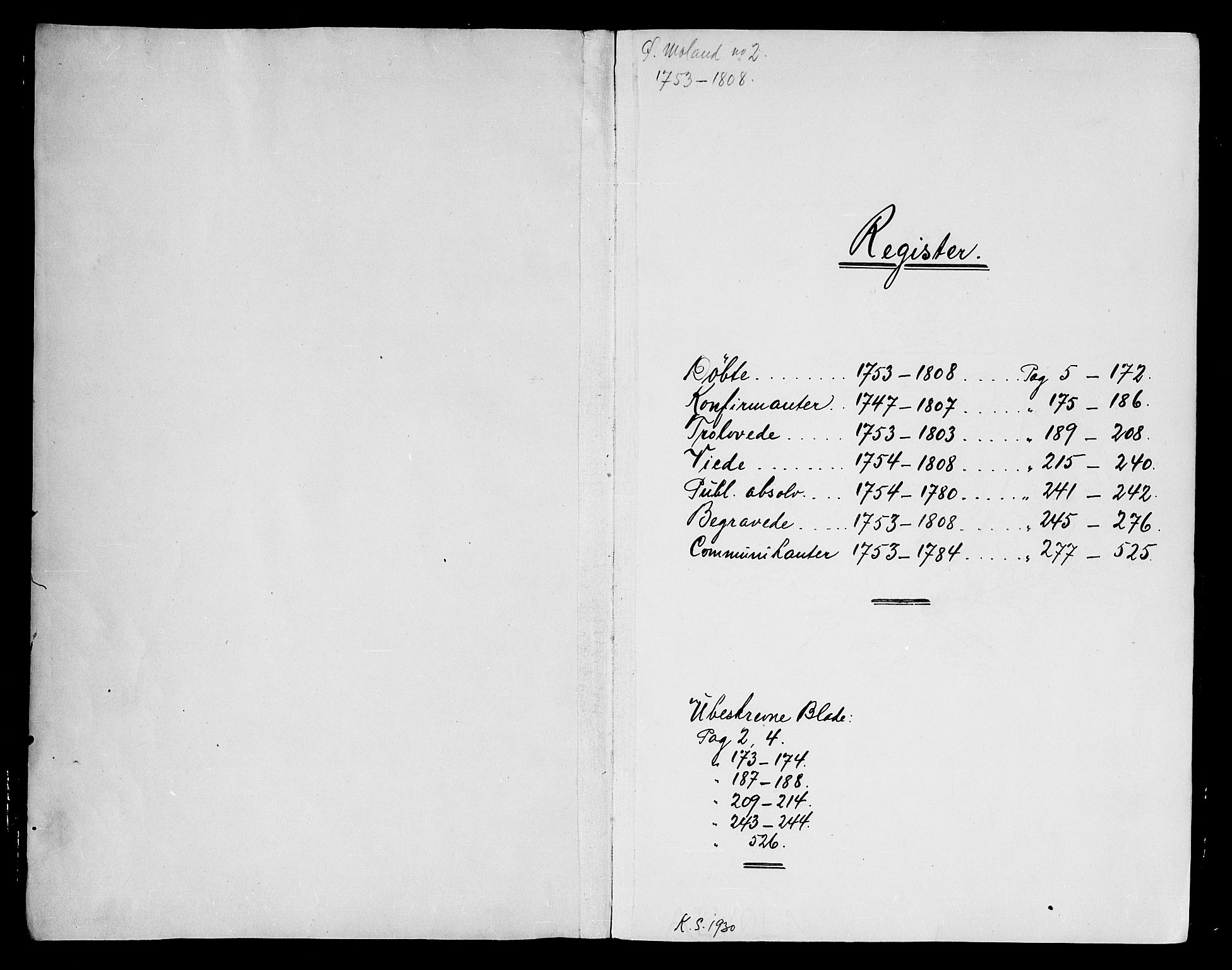 Austre Moland sokneprestkontor, AV/SAK-1111-0001/F/Fa/Faa/L0002: Parish register (official) no. A 2, 1747-1808