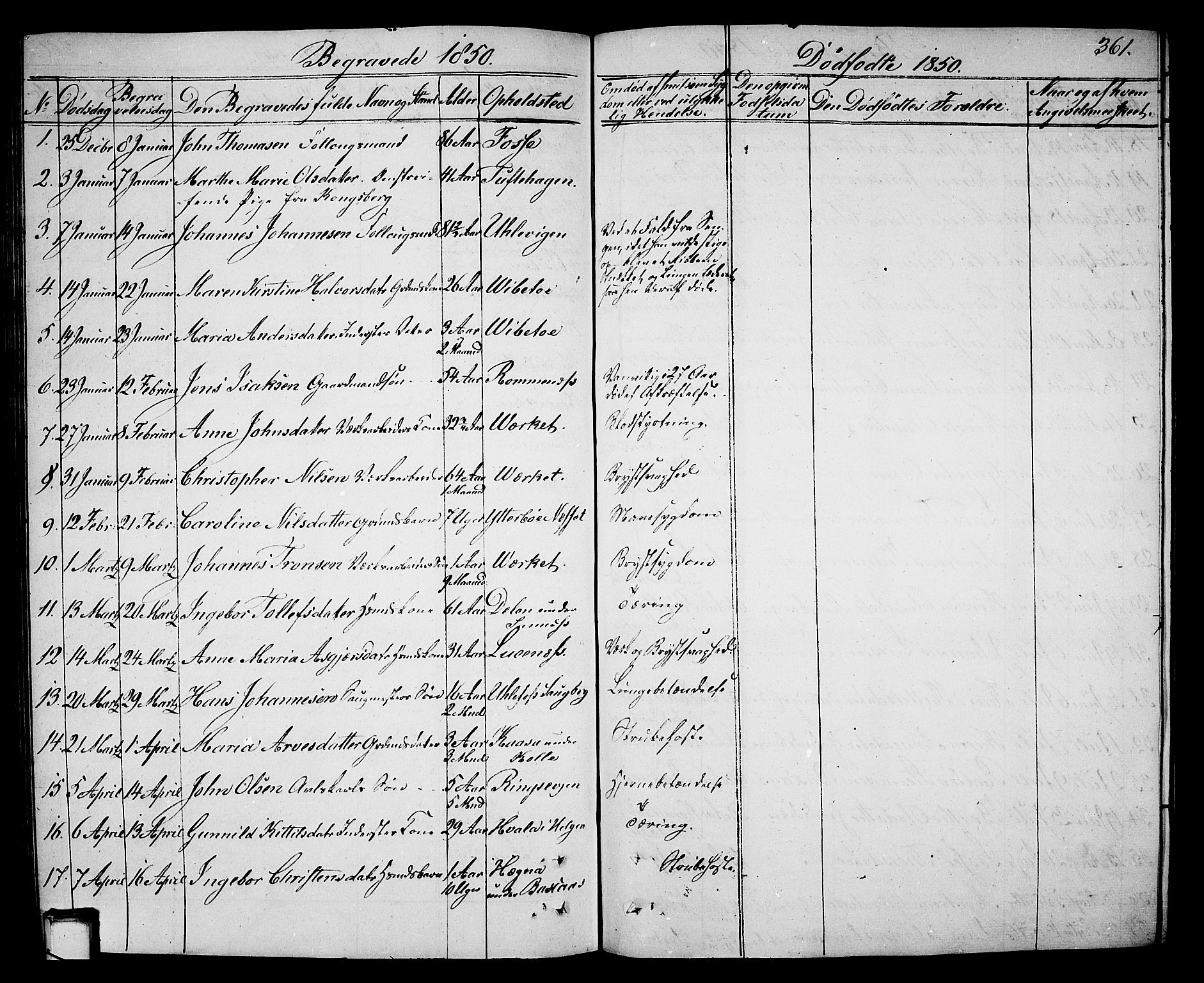 Holla kirkebøker, SAKO/A-272/G/Ga/L0003: Parish register (copy) no. I 3, 1849-1866, p. 361