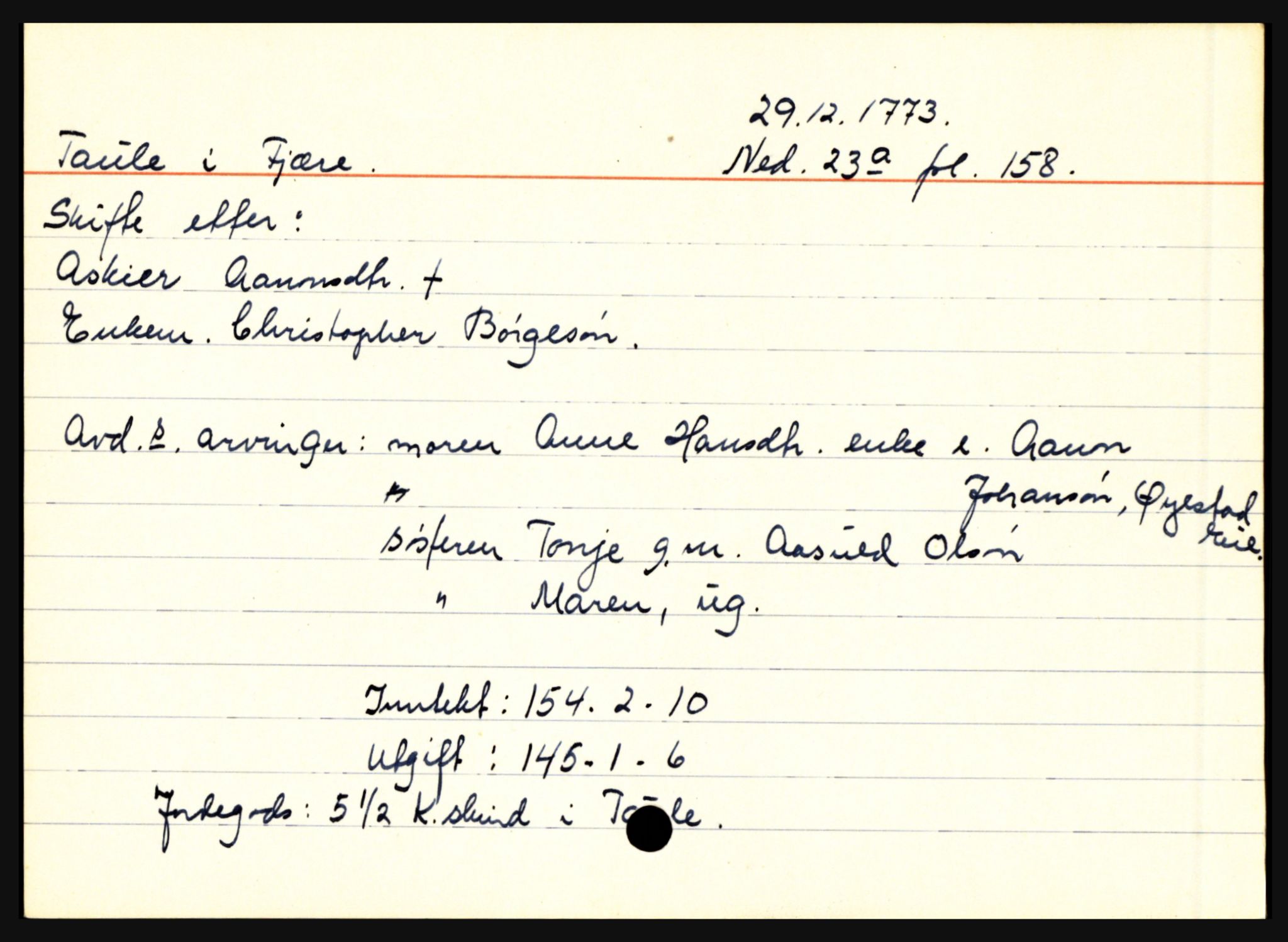 Nedenes sorenskriveri før 1824, AV/SAK-1221-0007/H, p. 29895
