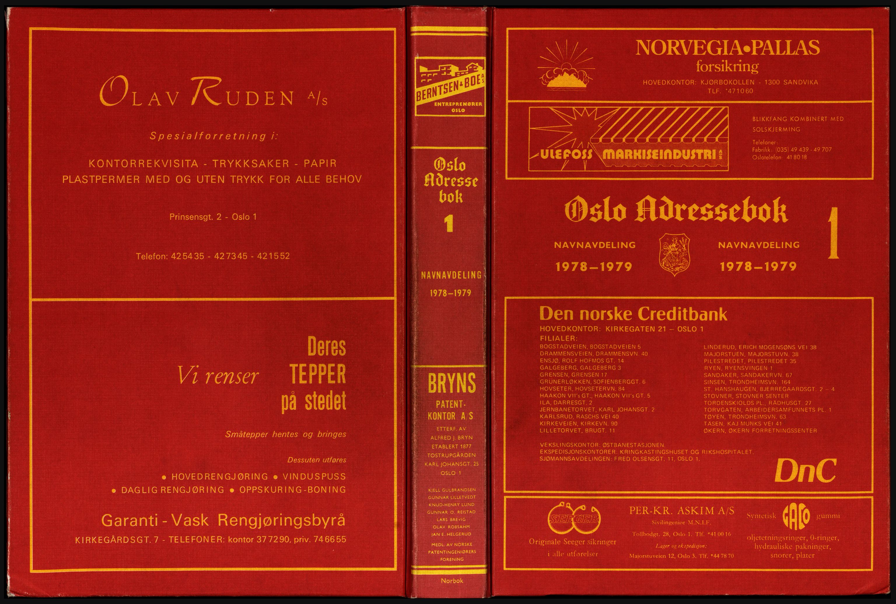 Kristiania/Oslo adressebok, PUBL/-, 1978-1979