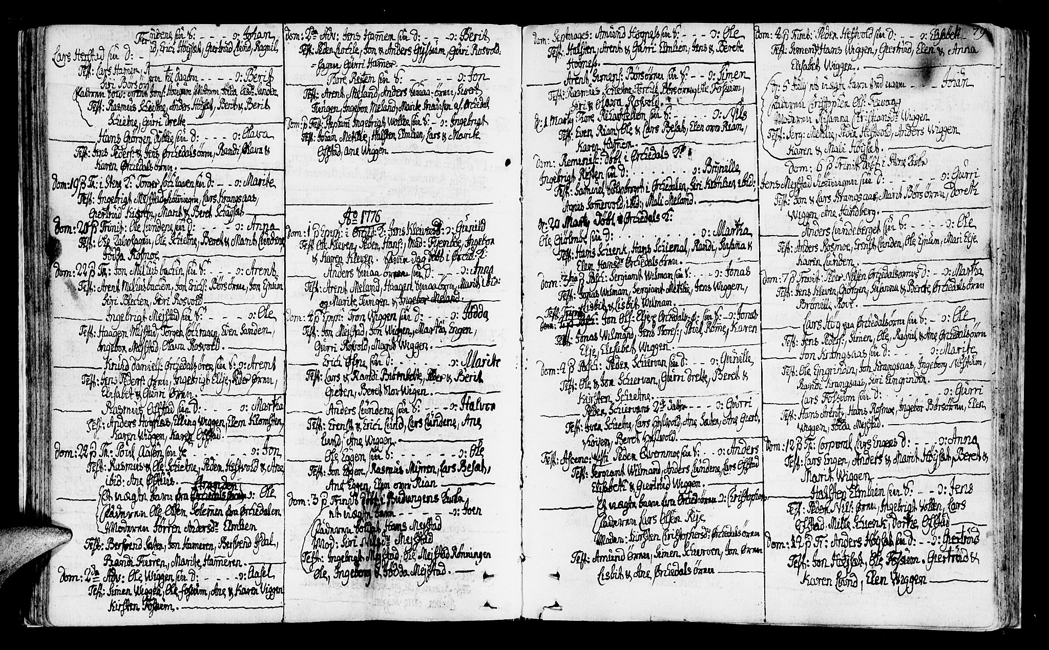Ministerialprotokoller, klokkerbøker og fødselsregistre - Sør-Trøndelag, SAT/A-1456/665/L0768: Parish register (official) no. 665A03, 1754-1803, p. 79