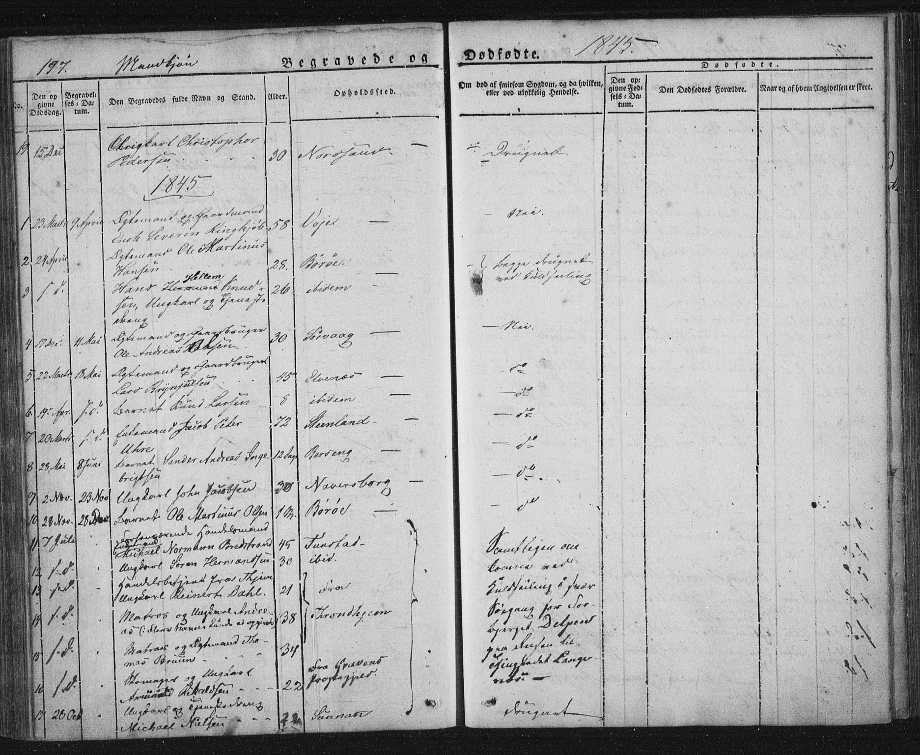 Ministerialprotokoller, klokkerbøker og fødselsregistre - Nordland, AV/SAT-A-1459/893/L1332: Parish register (official) no. 893A05, 1841-1858, p. 197