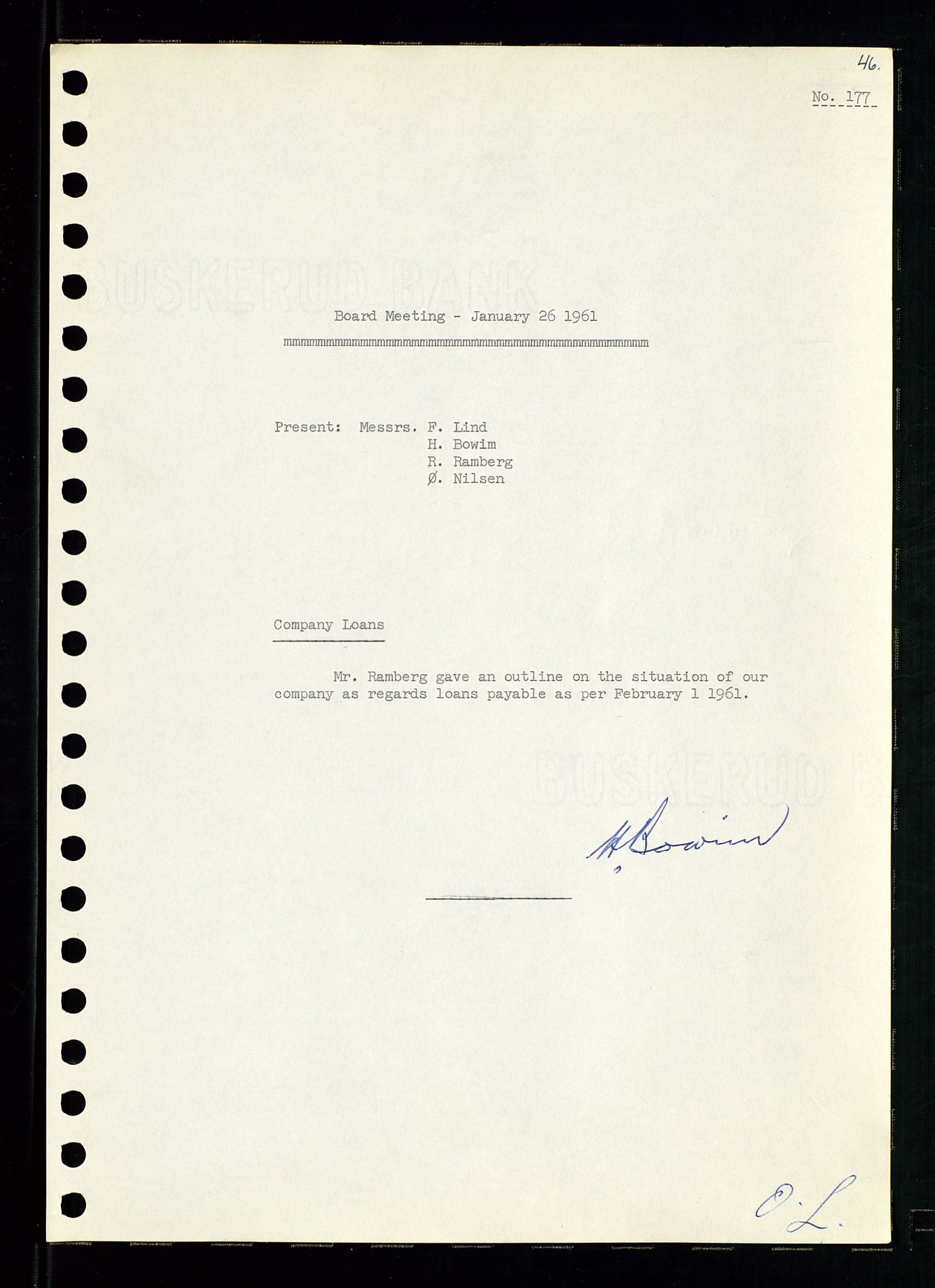 Pa 0982 - Esso Norge A/S, AV/SAST-A-100448/A/Aa/L0001/0002: Den administrerende direksjon Board minutes (styrereferater) / Den administrerende direksjon Board minutes (styrereferater), 1960-1961, p. 93