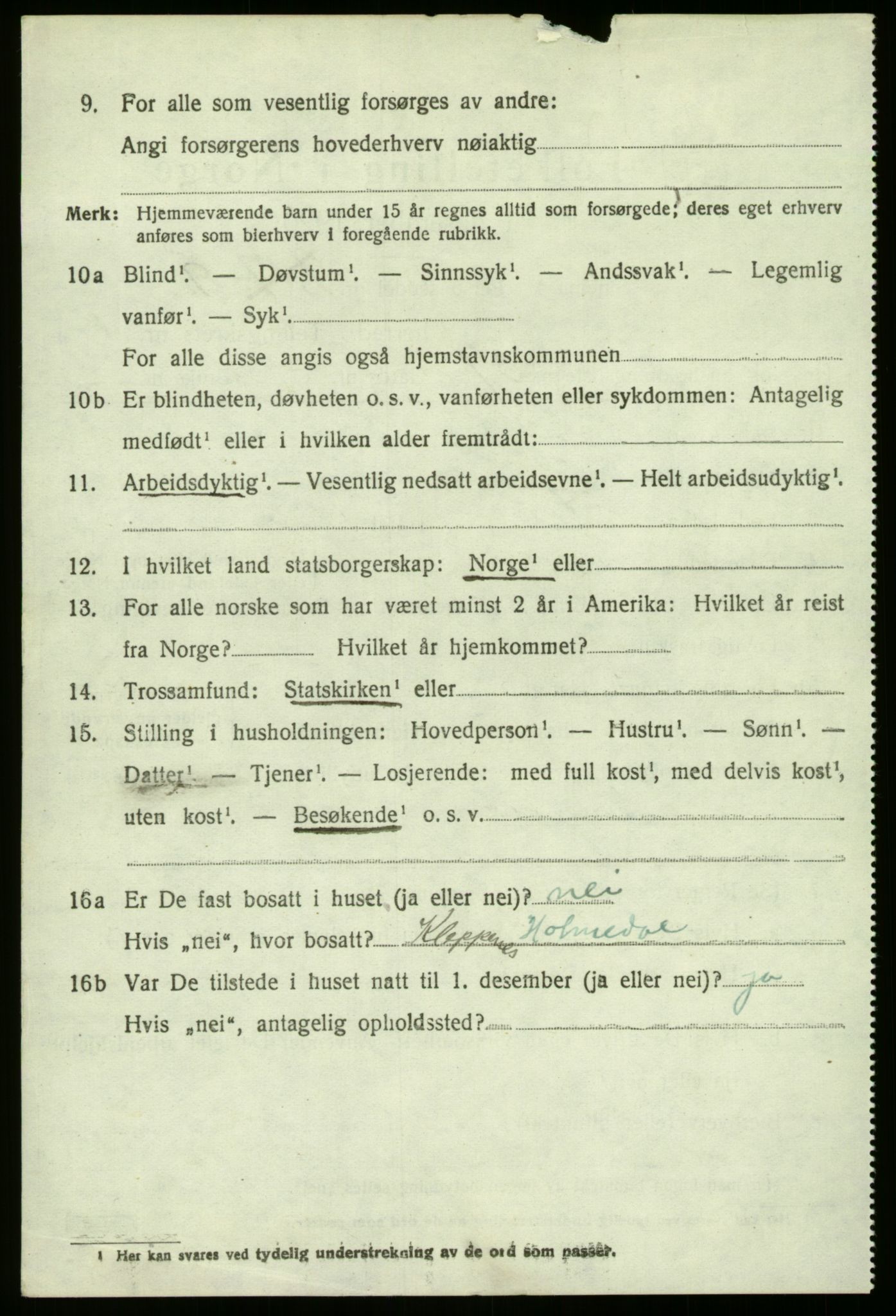 SAB, 1920 census for Fjaler, 1920, p. 1810