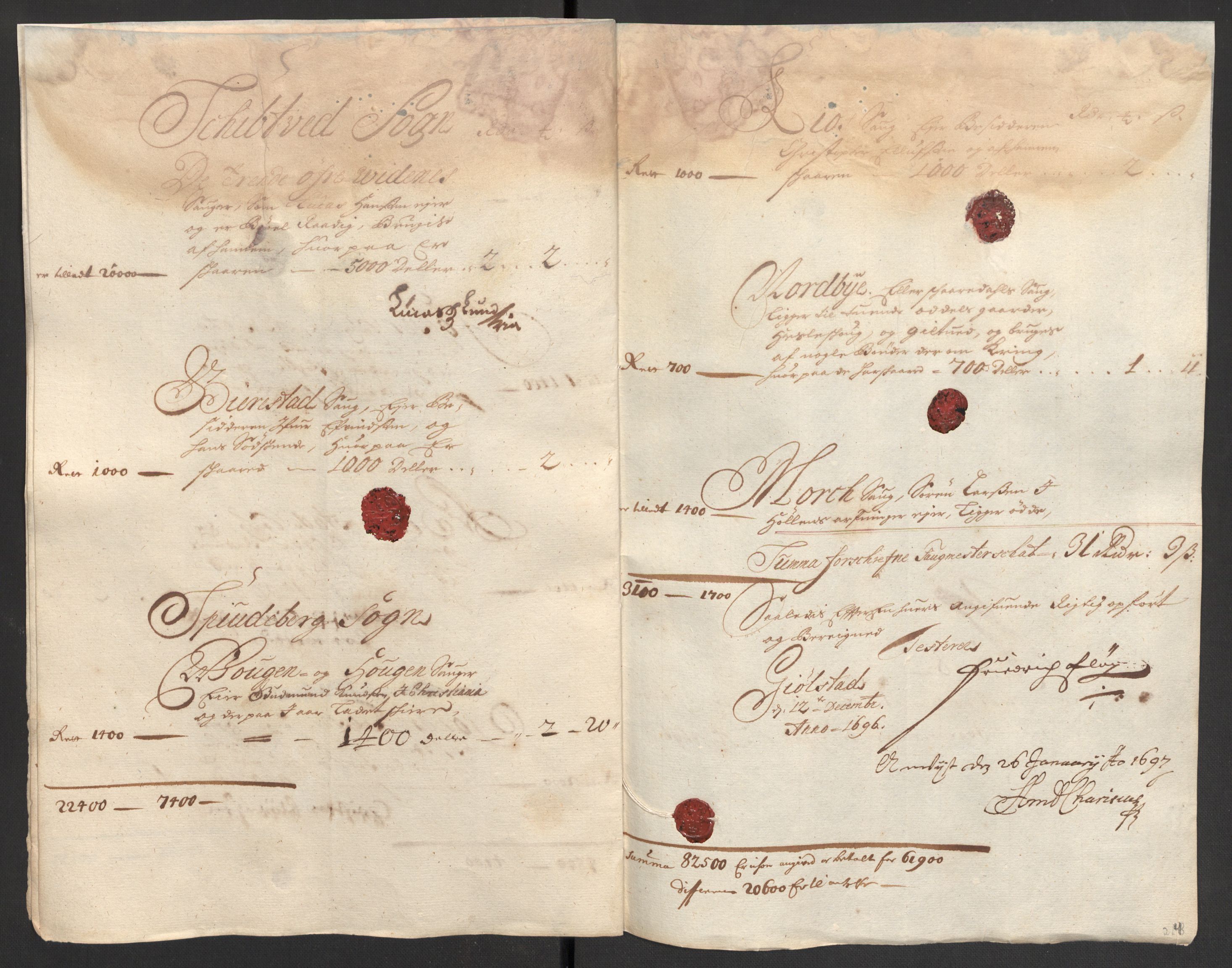 Rentekammeret inntil 1814, Reviderte regnskaper, Fogderegnskap, AV/RA-EA-4092/R07/L0286: Fogderegnskap Rakkestad, Heggen og Frøland, 1696, p. 230