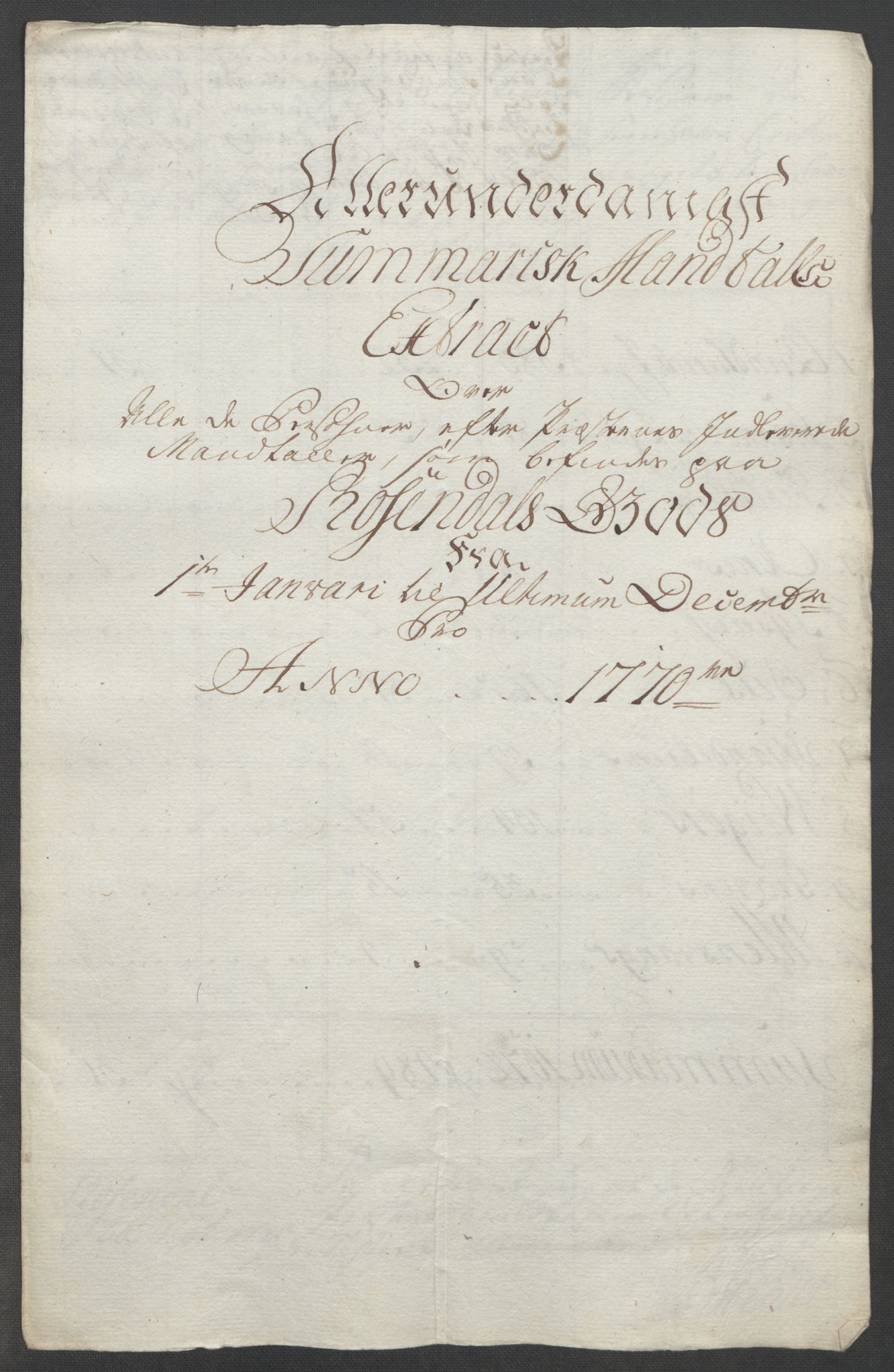 Rentekammeret inntil 1814, Reviderte regnskaper, Fogderegnskap, RA/EA-4092/R49/L3157: Ekstraskatten Rosendal Baroni, 1762-1772, p. 289