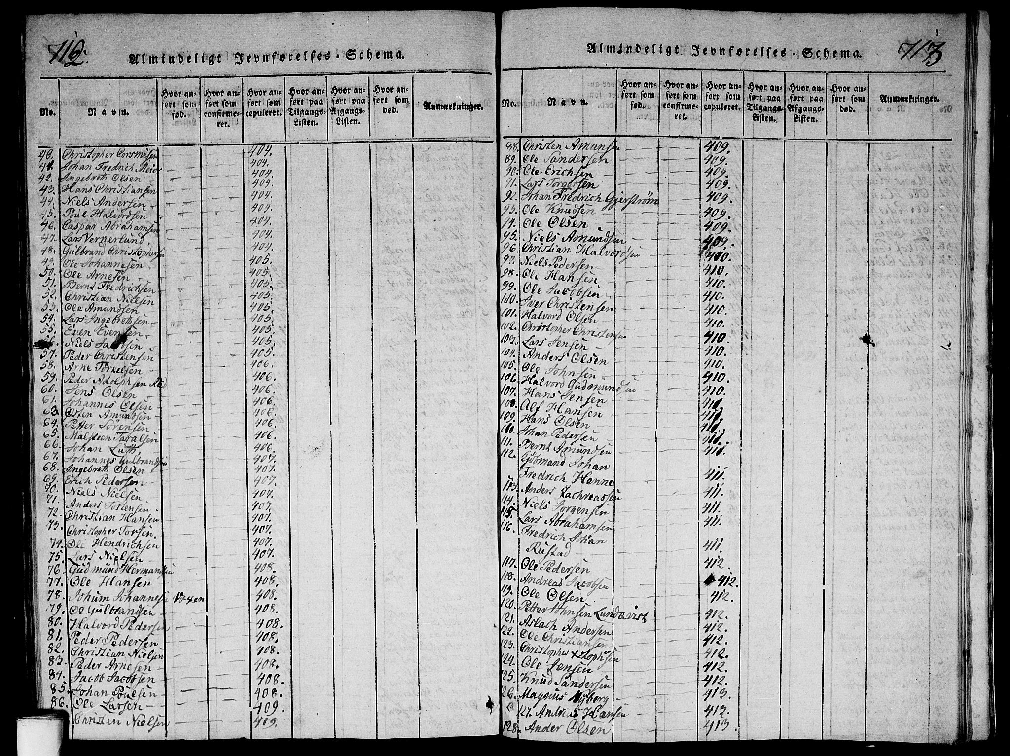 Aker prestekontor kirkebøker, AV/SAO-A-10861/G/L0002: Parish register (copy) no. 2, 1815-1819, p. 712-713