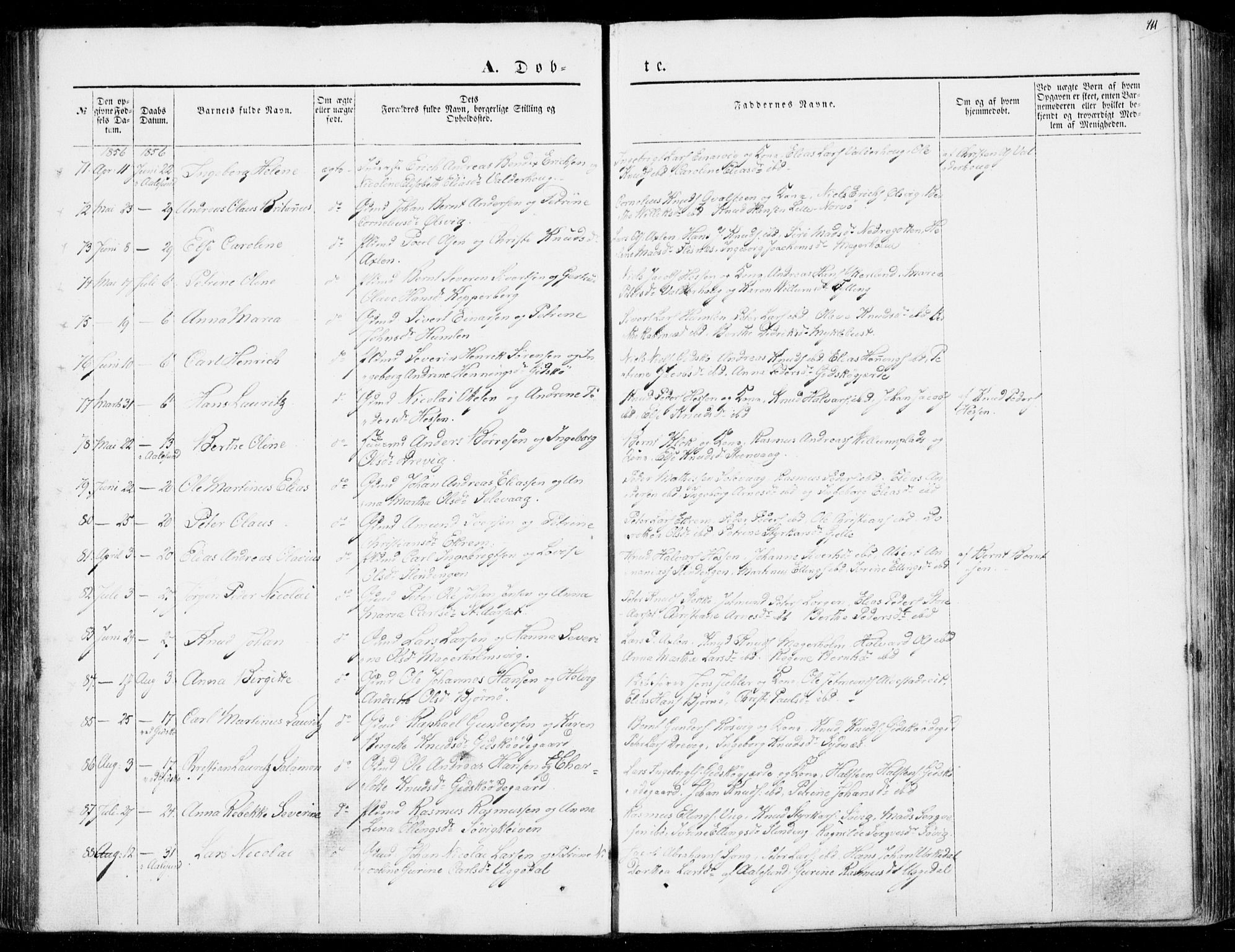 Ministerialprotokoller, klokkerbøker og fødselsregistre - Møre og Romsdal, AV/SAT-A-1454/528/L0397: Parish register (official) no. 528A08, 1848-1858, p. 111