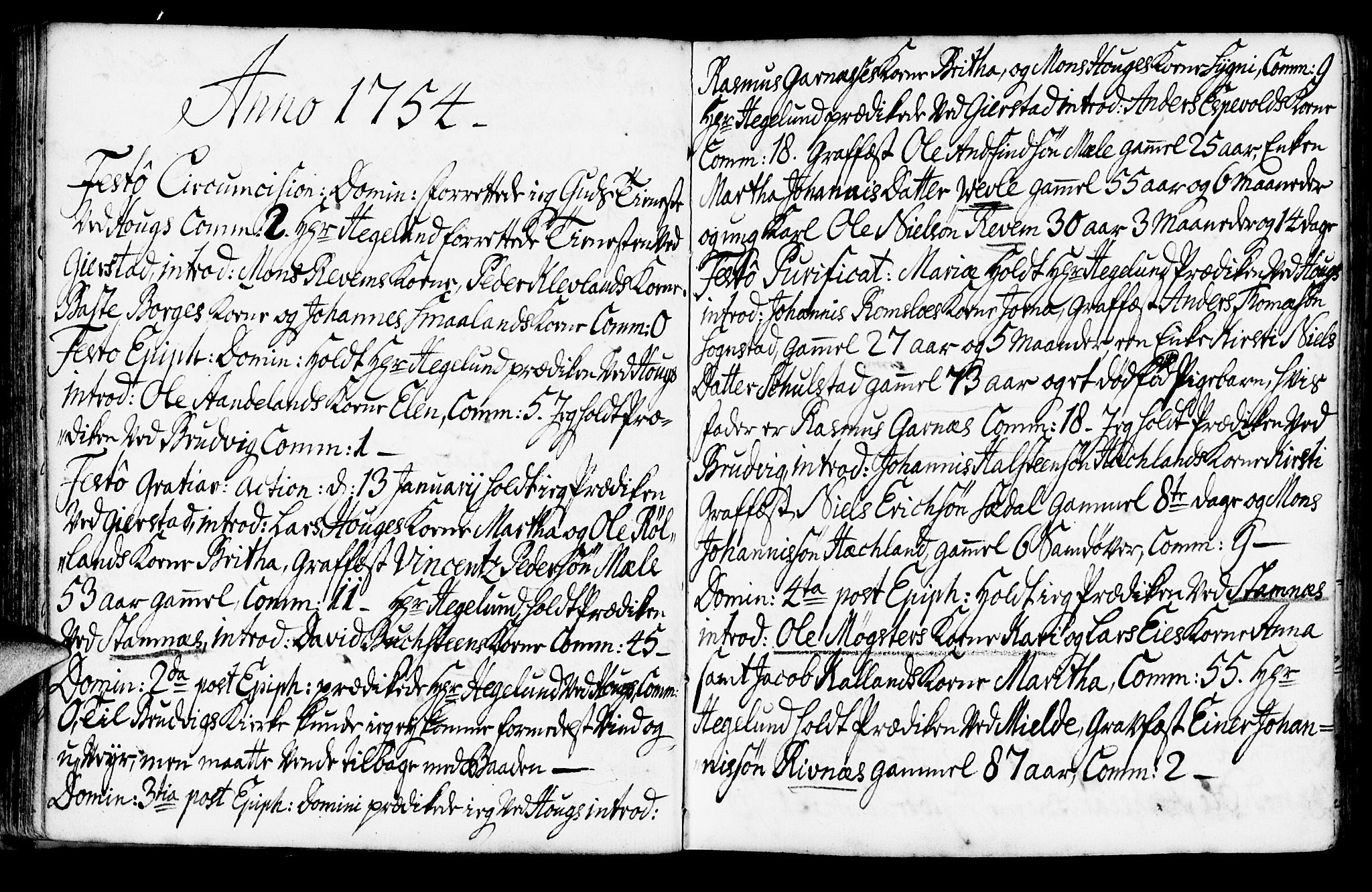 Haus sokneprestembete, SAB/A-75601/H/Haa: Parish register (official) no. A 7, 1748-1766, p. 58