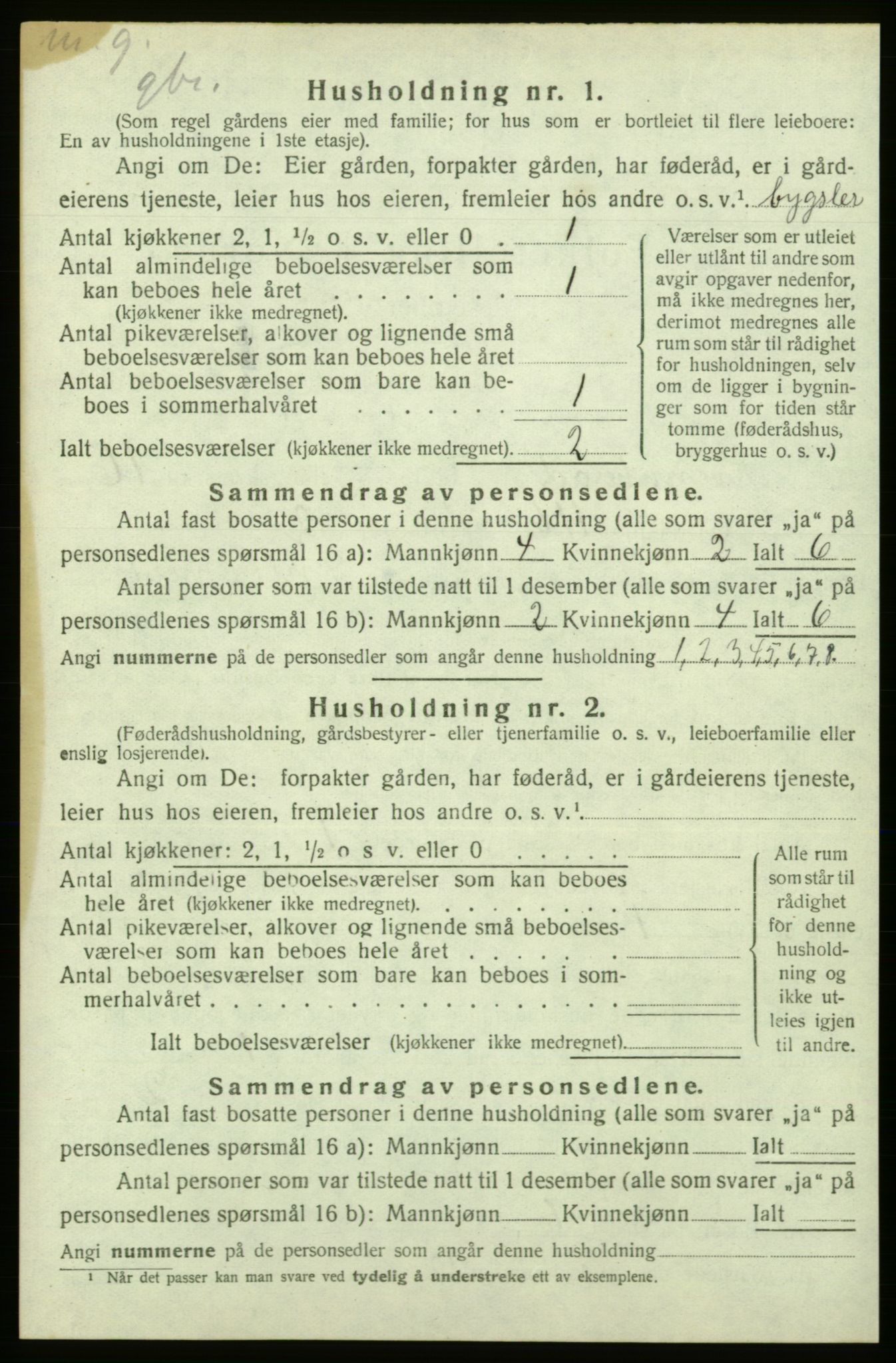 SAB, 1920 census for Kvinnherad, 1920, p. 2366