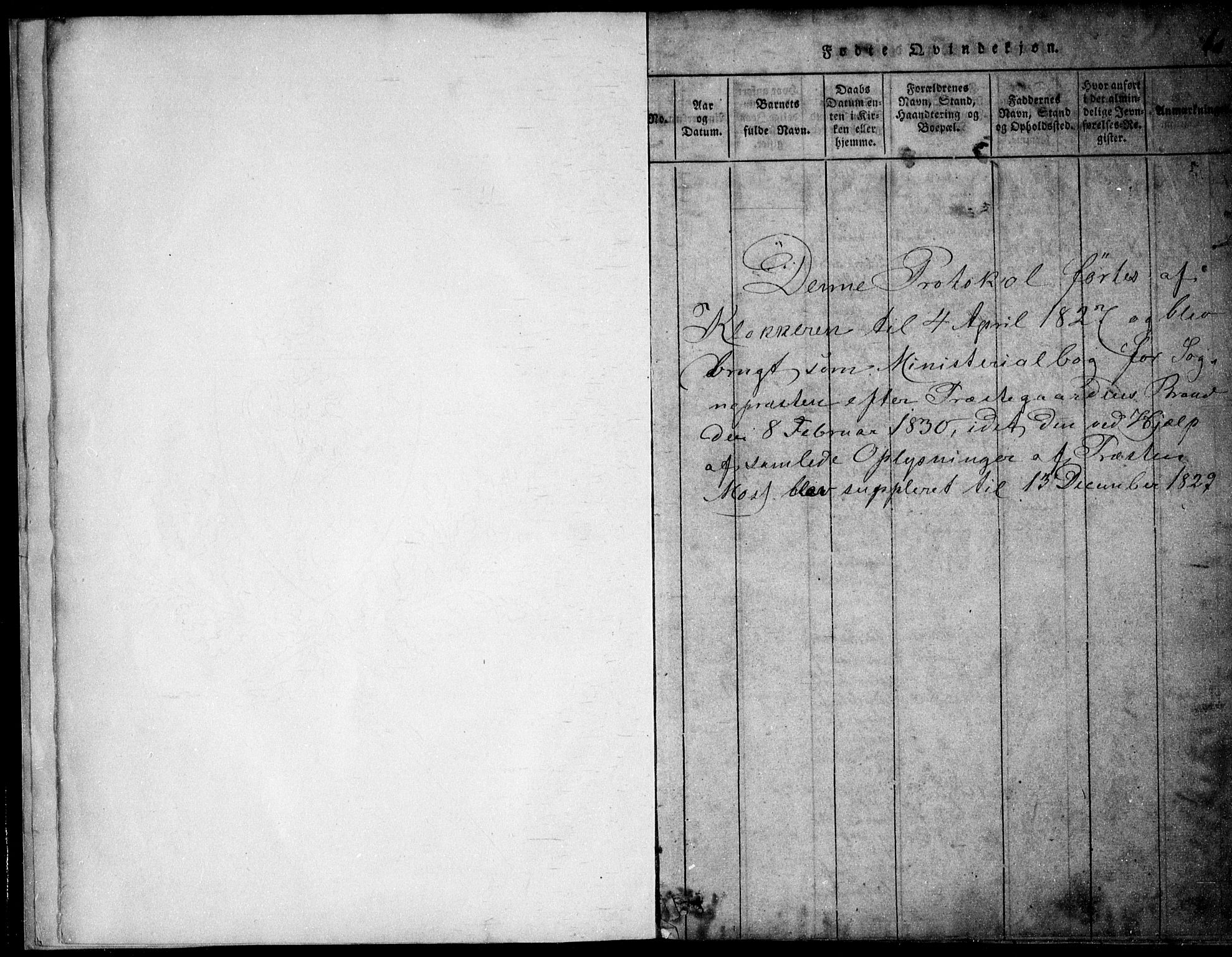 Skedsmo prestekontor Kirkebøker, SAO/A-10033a/F/Fa/L0008: Parish register (official) no. I 8, 1815-1829, p. 1