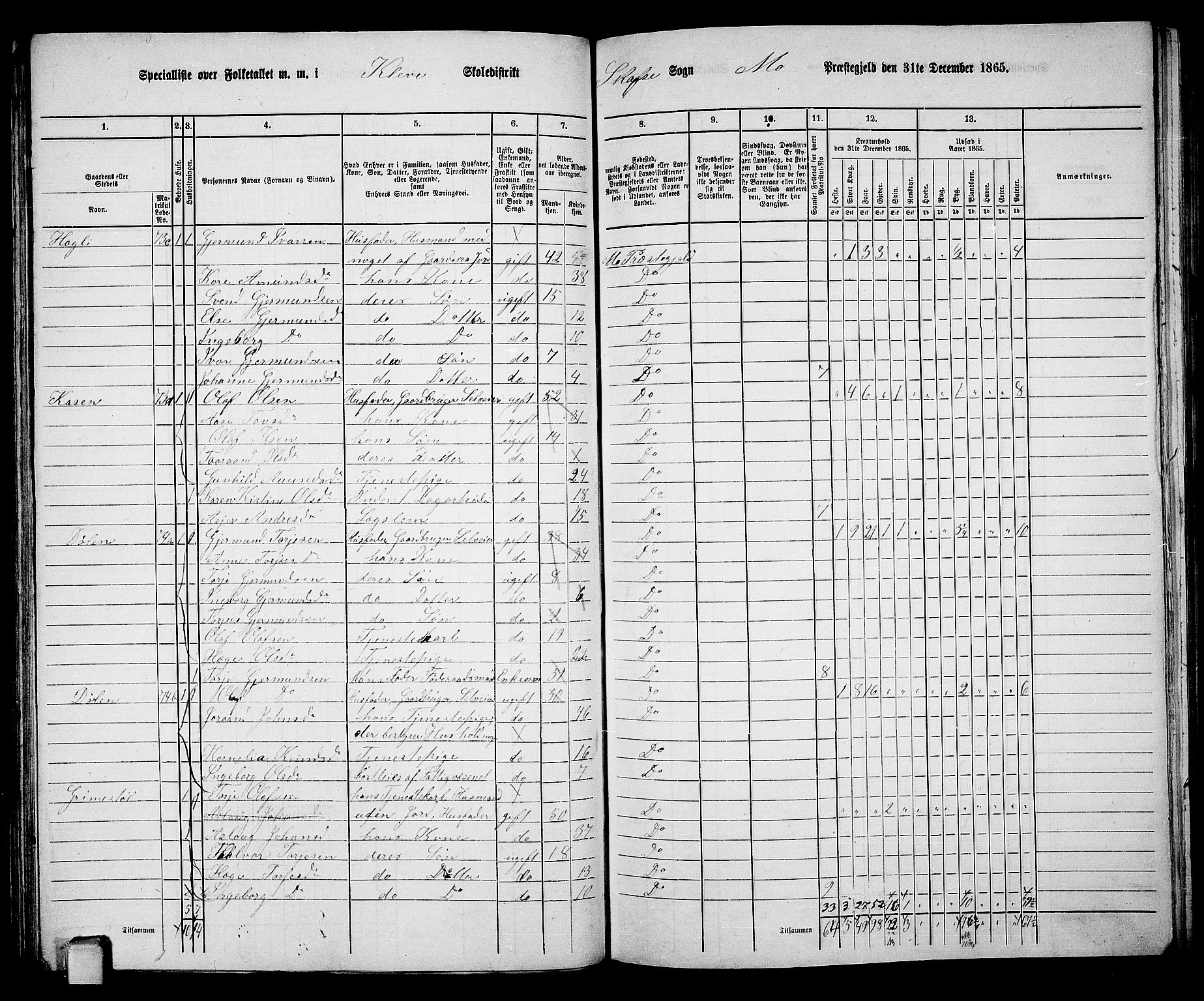 RA, 1865 census for Mo, 1865, p. 61
