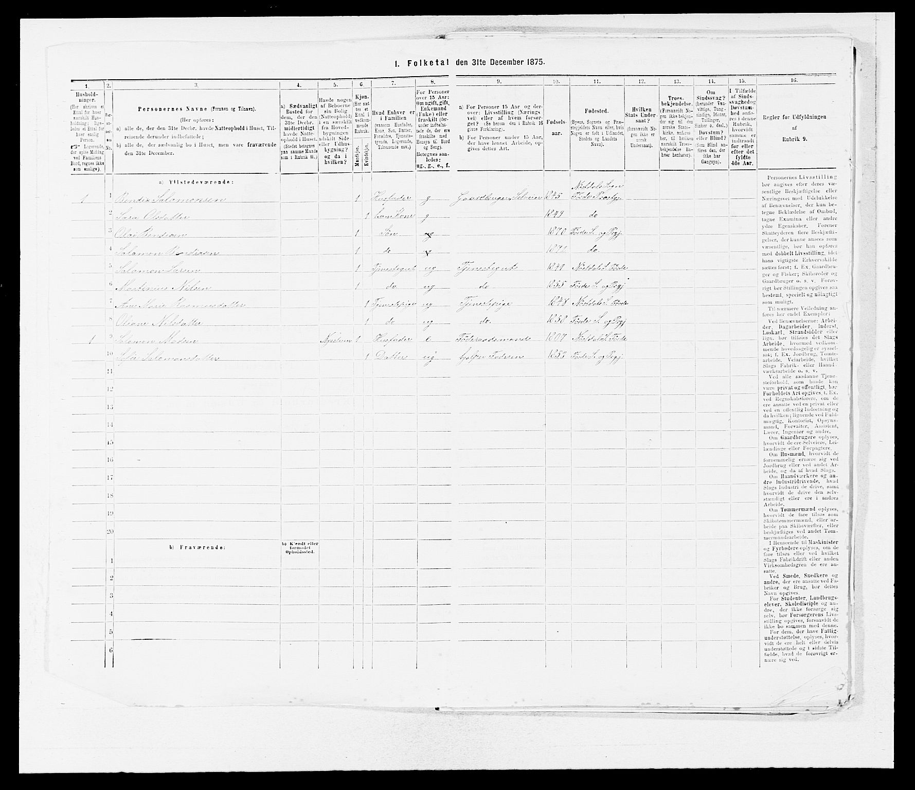 SAB, 1875 census for 1432P Førde, 1875, p. 817