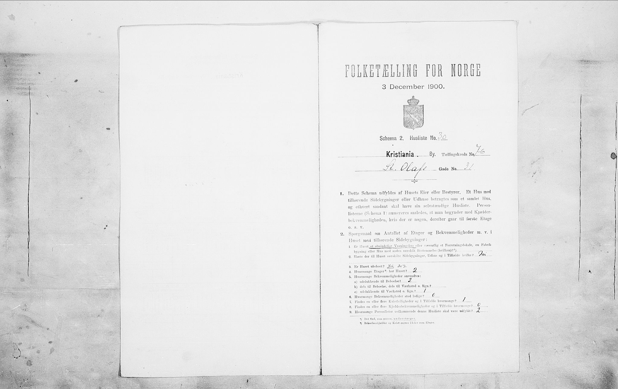 SAO, 1900 census for Kristiania, 1900, p. 90090
