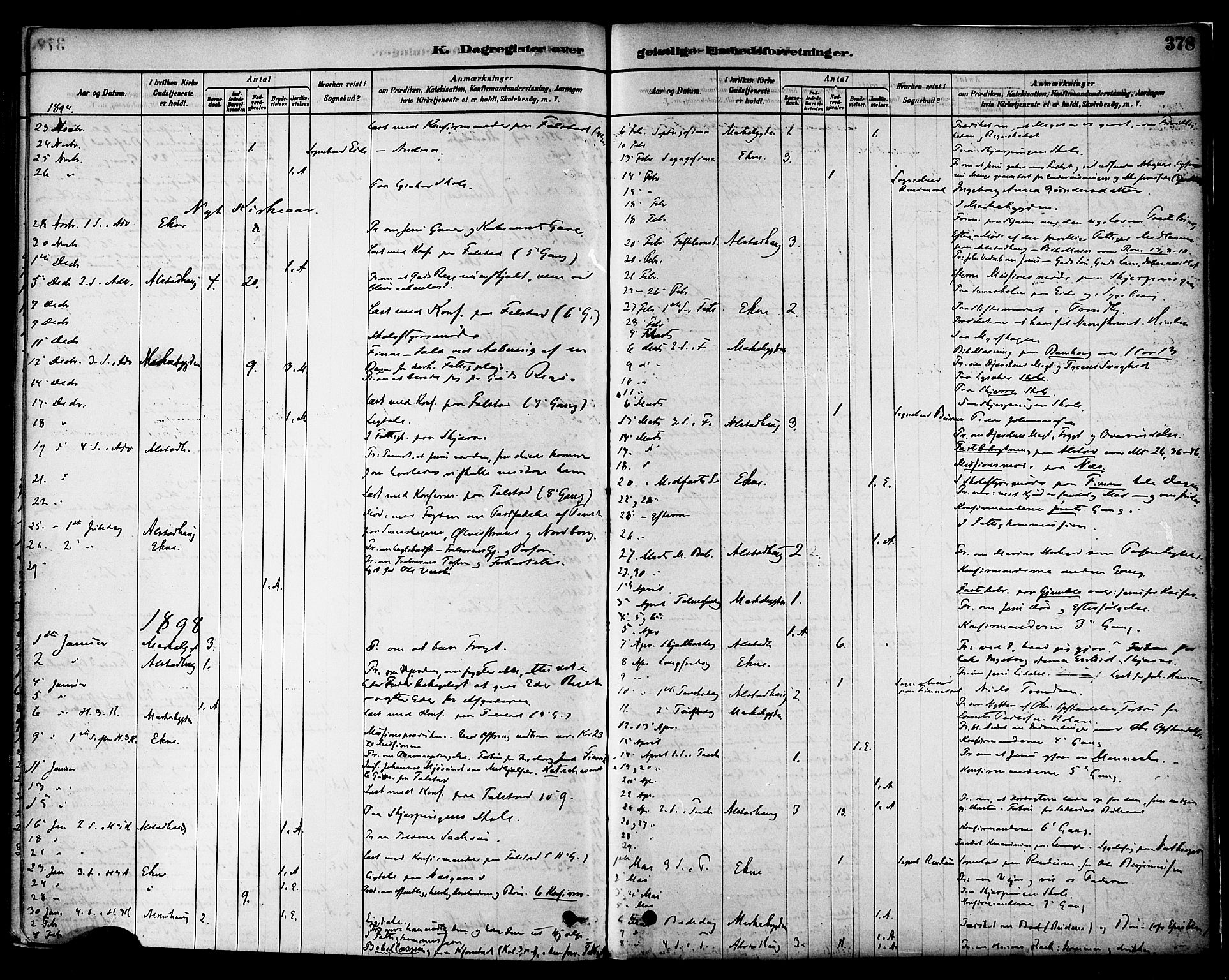Ministerialprotokoller, klokkerbøker og fødselsregistre - Nord-Trøndelag, SAT/A-1458/717/L0159: Parish register (official) no. 717A09, 1878-1898, p. 378