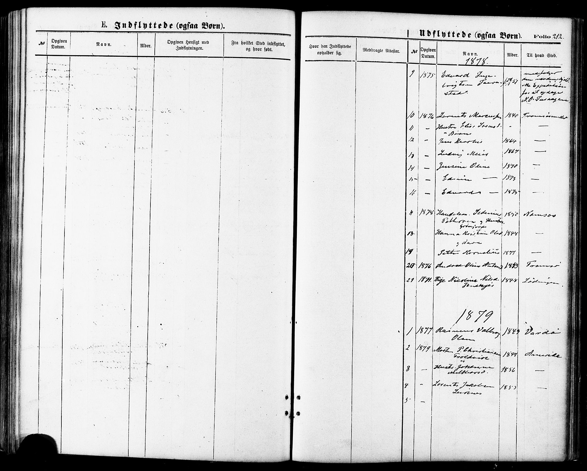 Lenvik sokneprestembete, SATØ/S-1310/H/Ha/Haa/L0010kirke: Parish register (official) no. 10, 1873-1880, p. 212