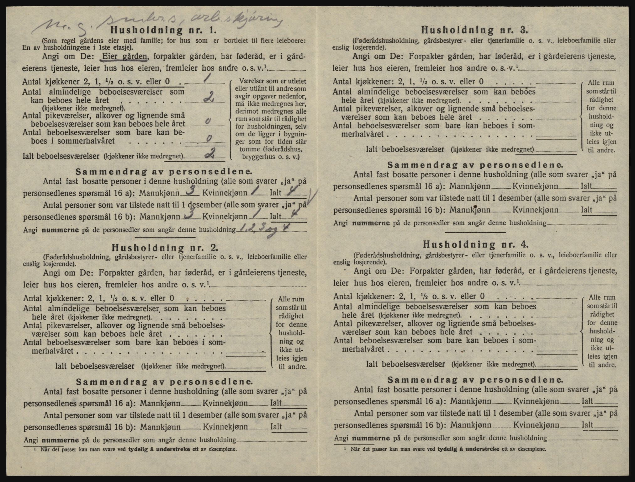 SAO, 1920 census for Glemmen, 1920, p. 2816