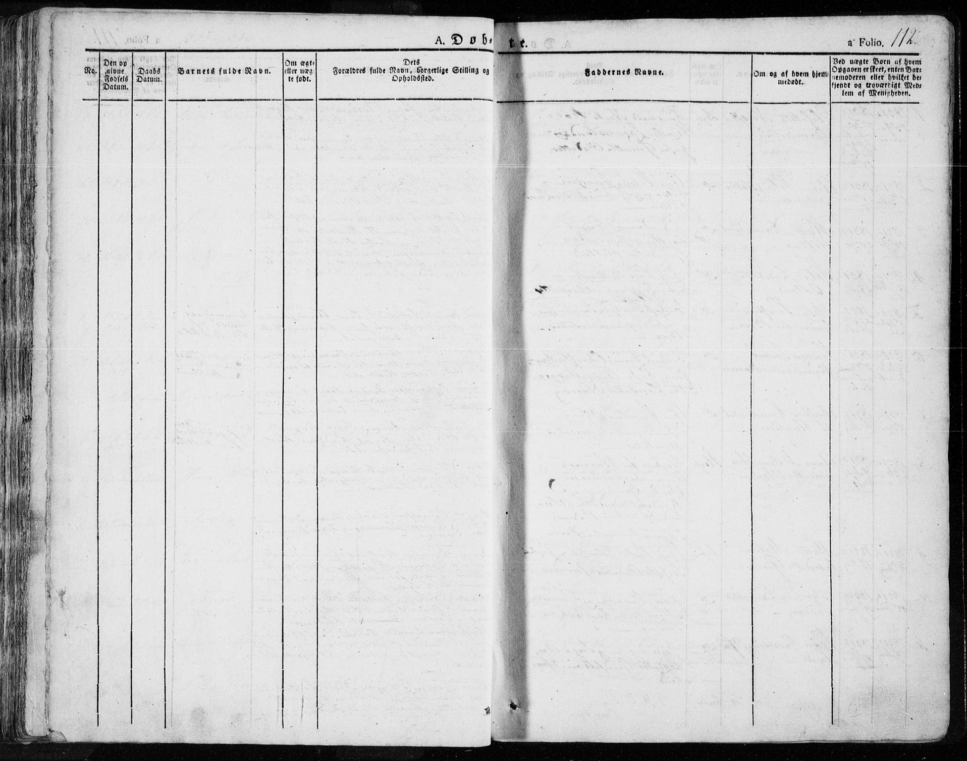 Tysvær sokneprestkontor, AV/SAST-A -101864/H/Ha/Haa/L0001: Parish register (official) no. A 1.1, 1831-1856, p. 112