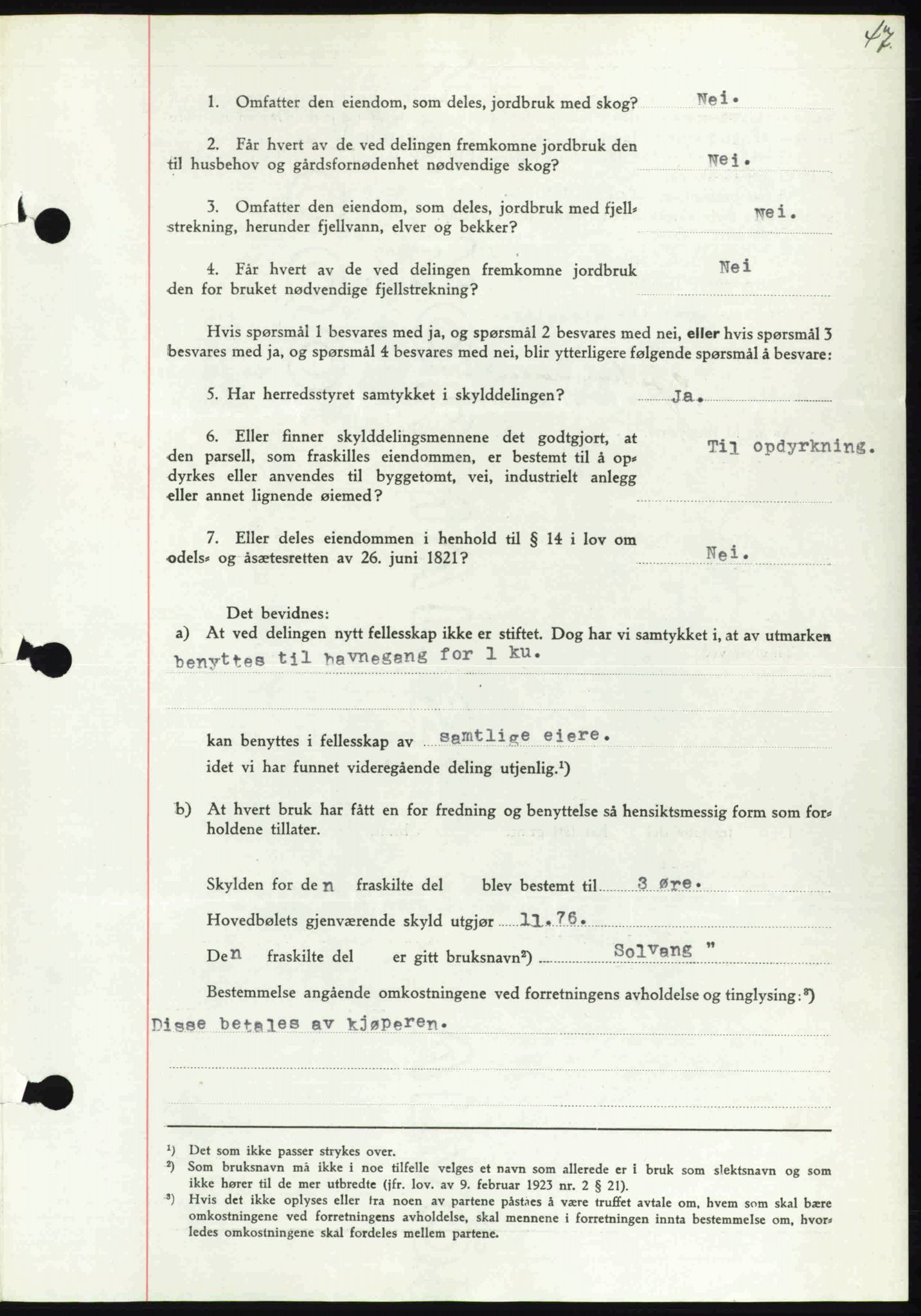 Rana sorenskriveri , SAT/A-1108/1/2/2C: Mortgage book no. A 6, 1939-1940, Diary no: : 841/1939