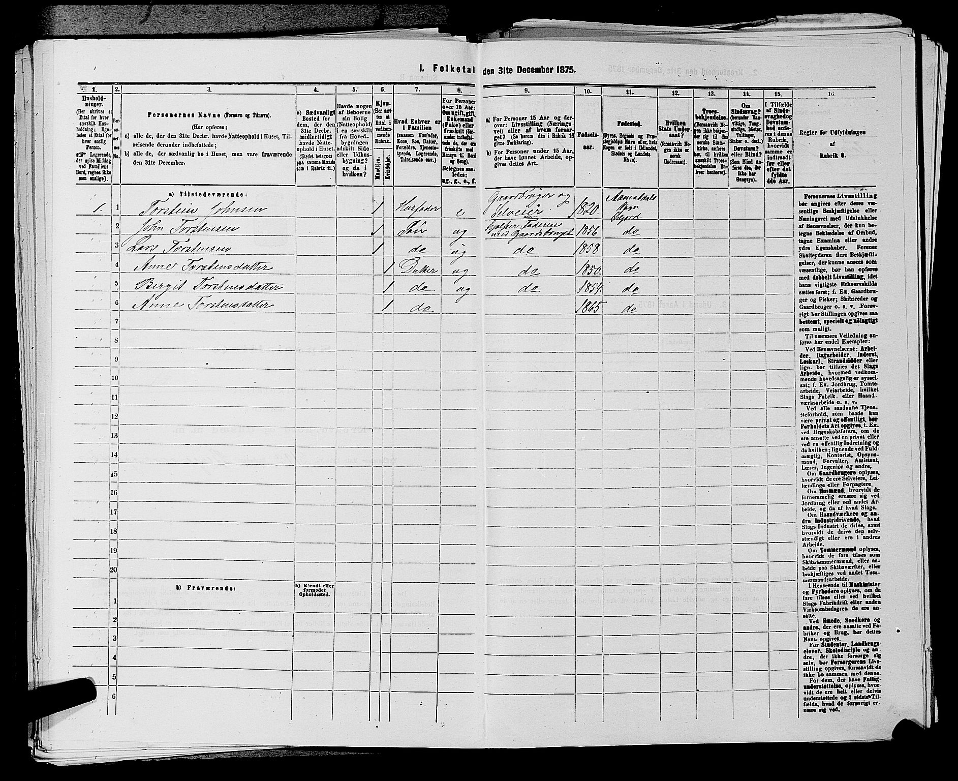 SAKO, 1875 census for 0828P Seljord, 1875, p. 1328