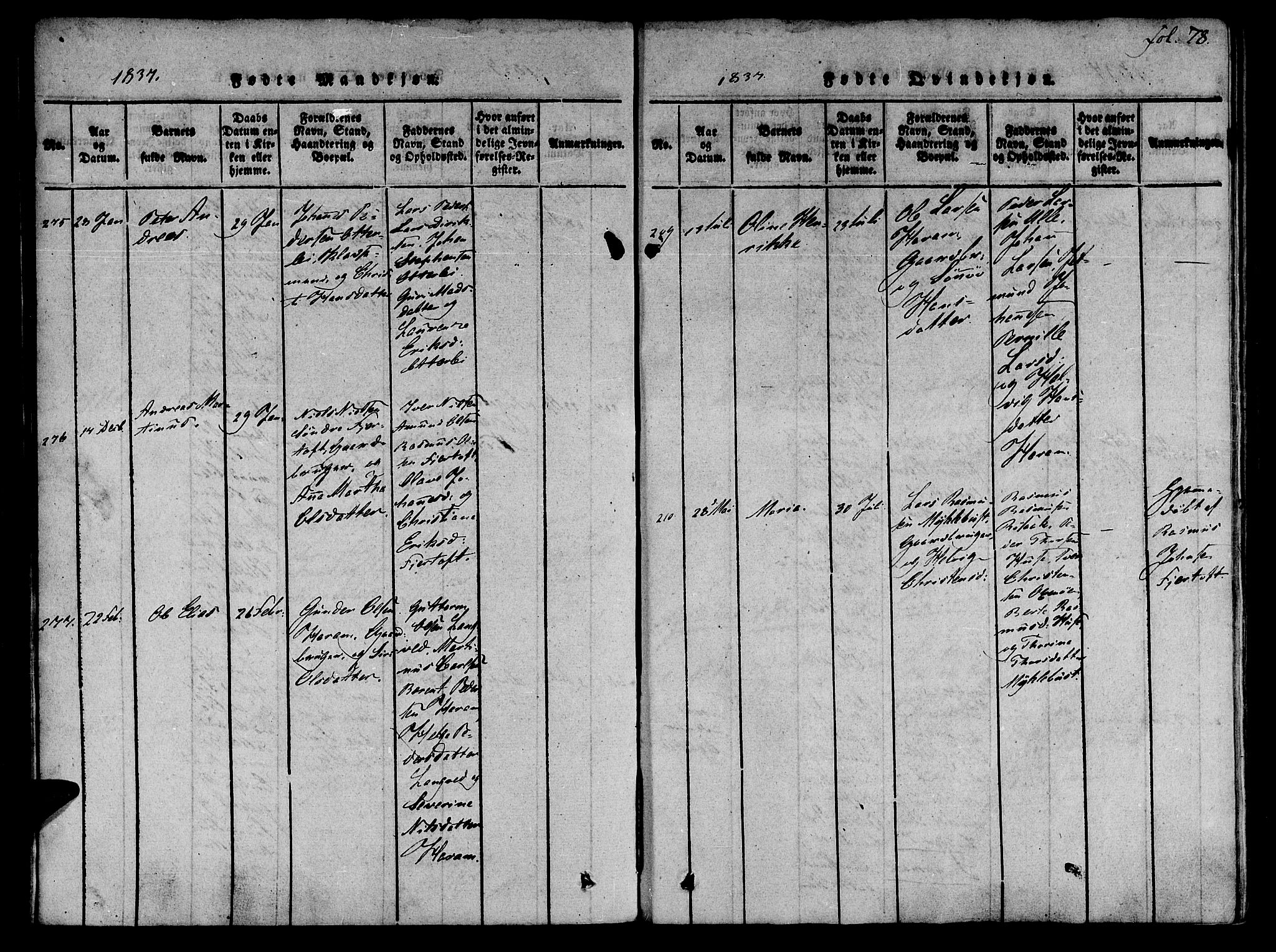 Ministerialprotokoller, klokkerbøker og fødselsregistre - Møre og Romsdal, AV/SAT-A-1454/536/L0495: Parish register (official) no. 536A04, 1818-1847, p. 78