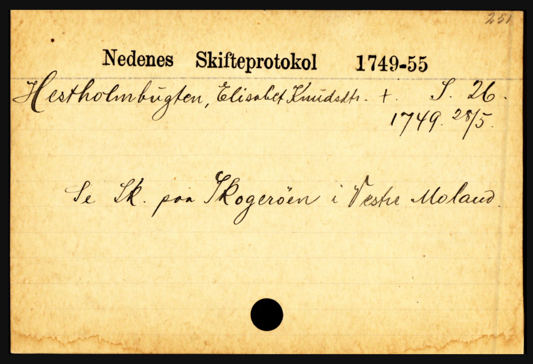 Nedenes sorenskriveri før 1824, AV/SAK-1221-0007/H, p. 12115