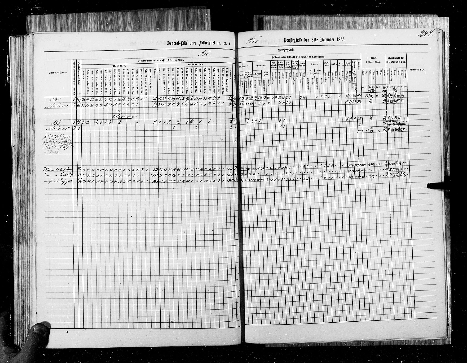 RA, Census 1855, vol. 6B: Nordland amt og Finnmarken amt, 1855, p. 244