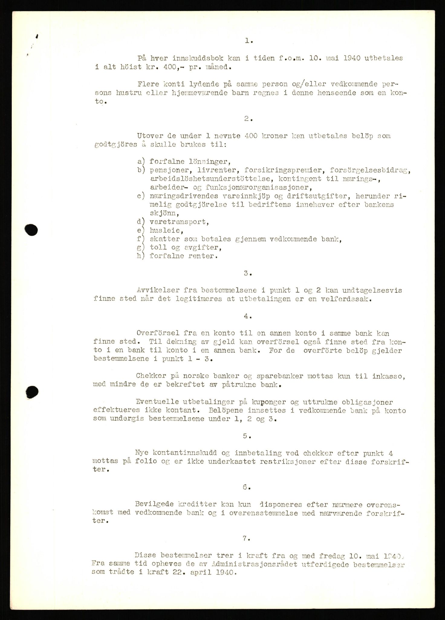 Forsvaret, Forsvarets krigshistoriske avdeling, AV/RA-RAFA-2017/Y/Yf/L0206: II-C-11-2120  -  Kapitulasjonen 7. juni 1940.  Okkupasjonstiden., 1940-1945, p. 308