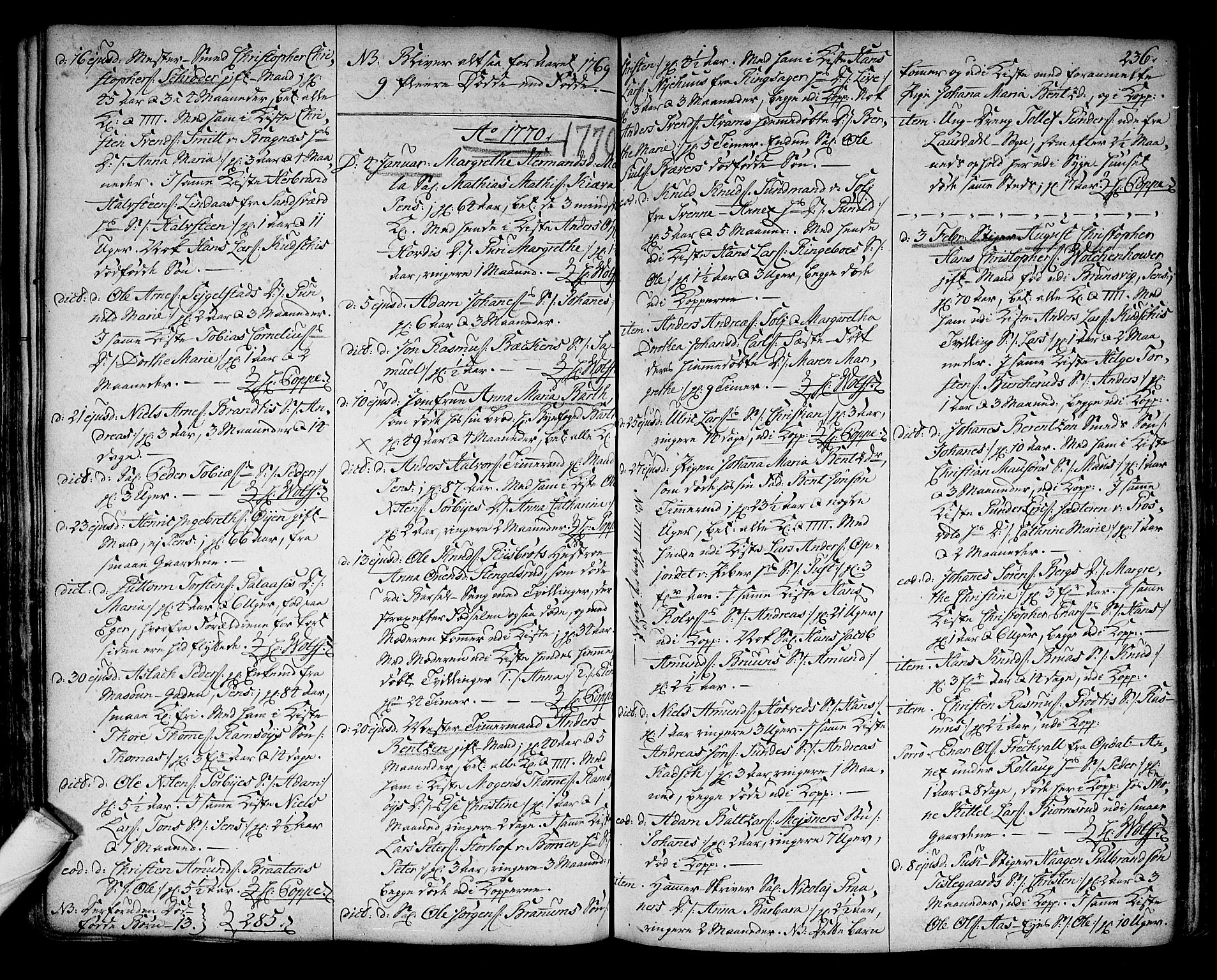 Kongsberg kirkebøker, SAKO/A-22/F/Fa/L0005: Parish register (official) no. I 5, 1769-1782, p. 236
