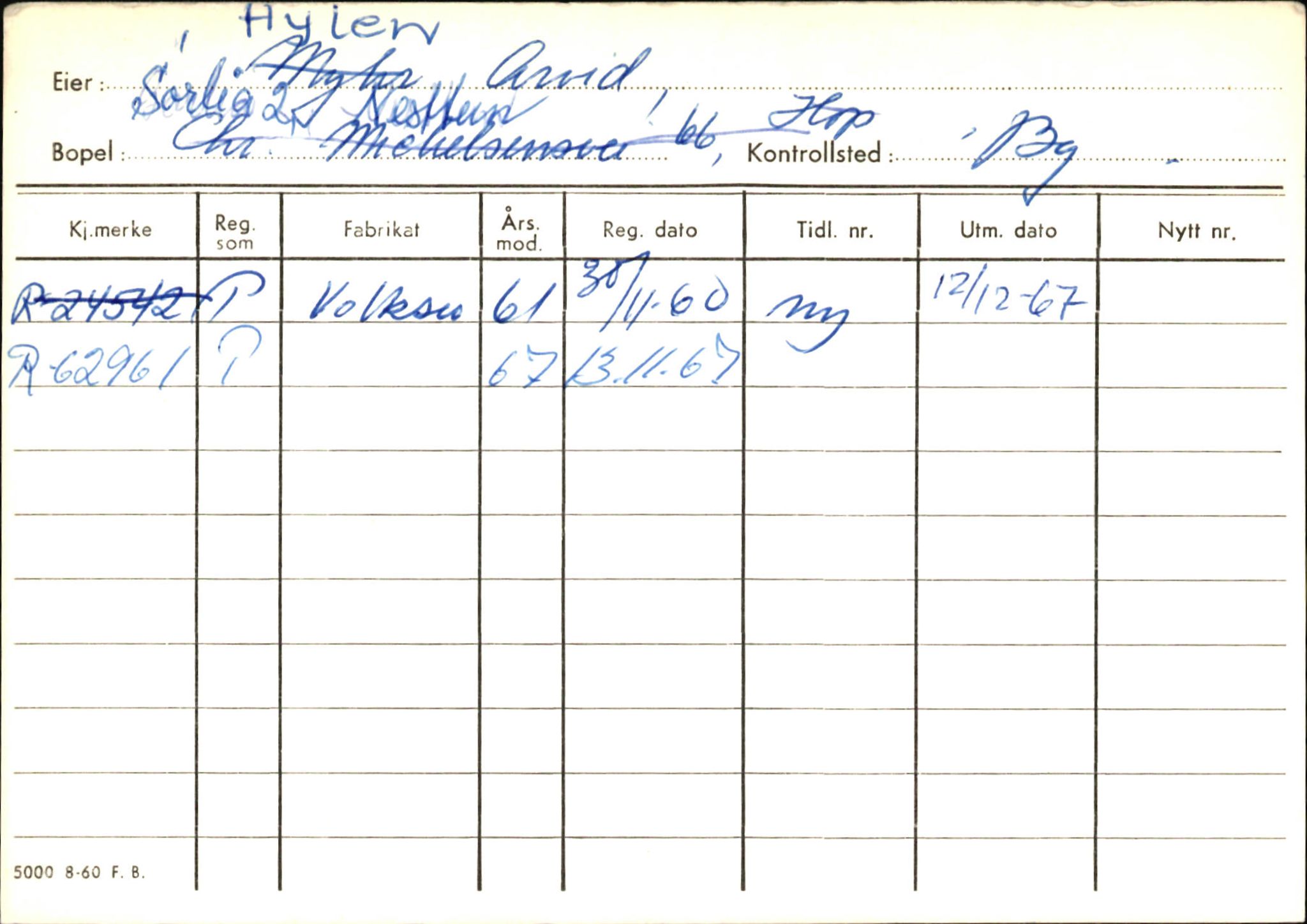 Statens vegvesen, Hordaland vegkontor, AV/SAB-A-5201/2/Ha/L0025: R-eierkort H-I, 1920-1971, p. 18