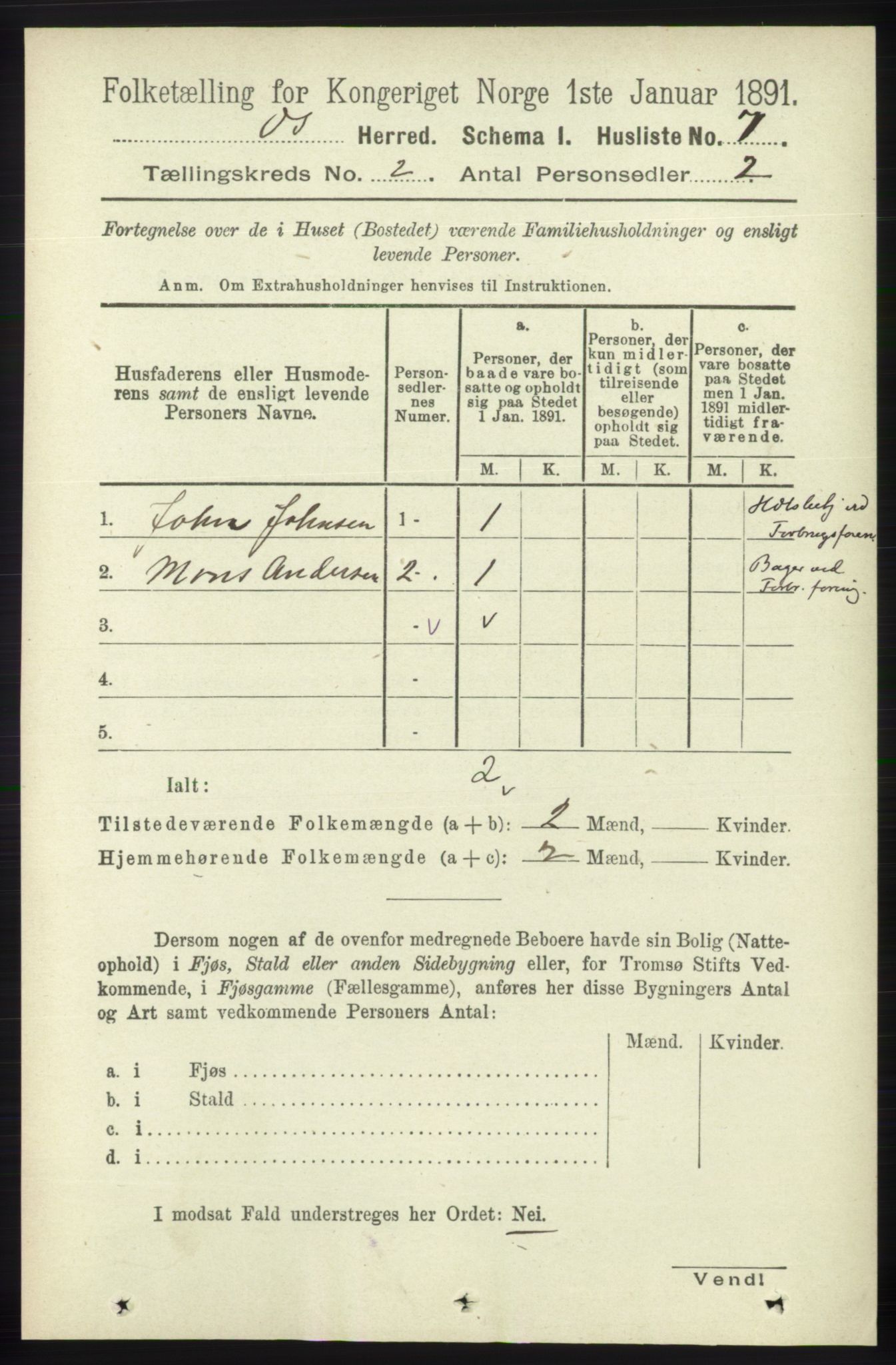 RA, 1891 census for 1243 Os, 1891, p. 361