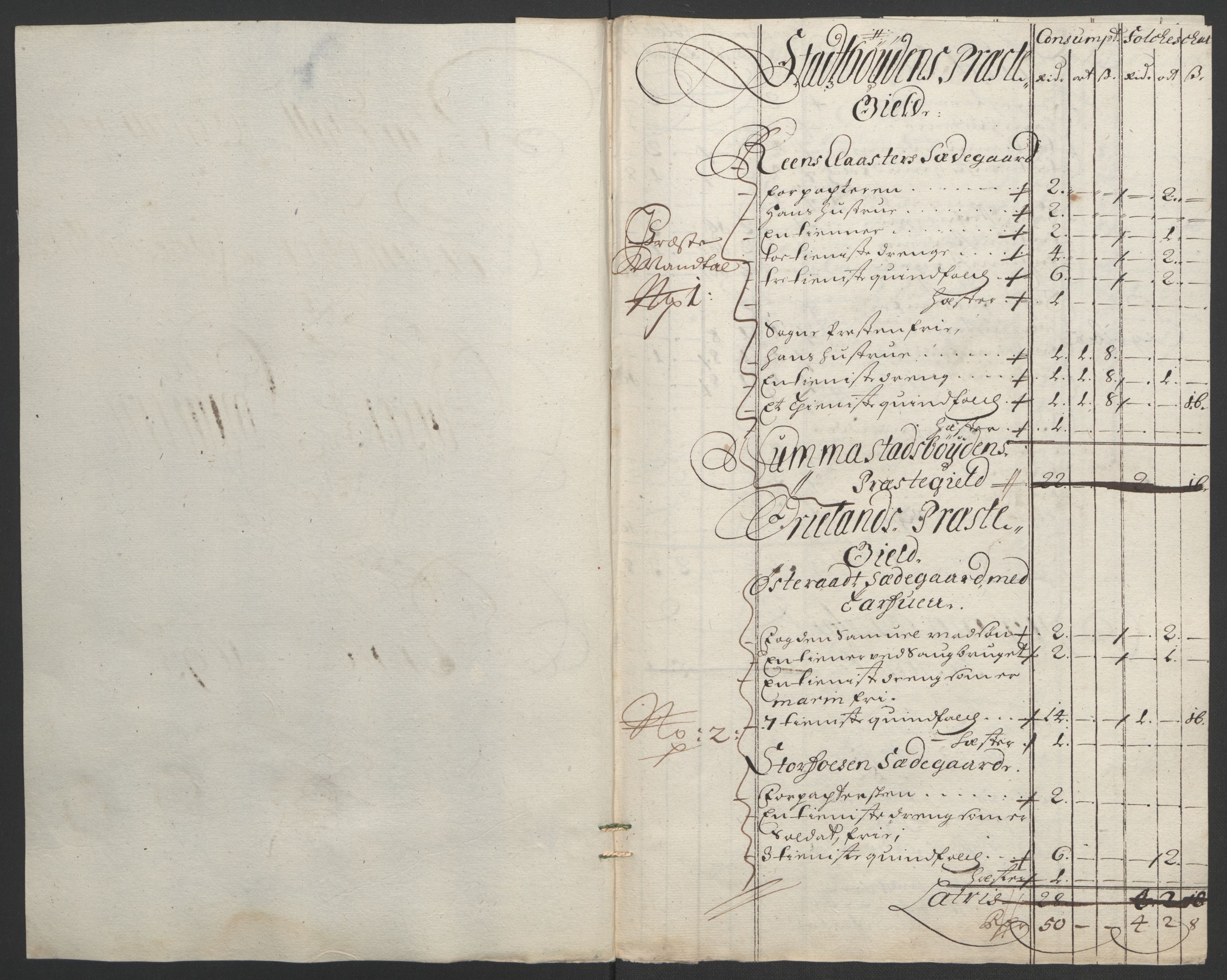 Rentekammeret inntil 1814, Reviderte regnskaper, Fogderegnskap, RA/EA-4092/R57/L3849: Fogderegnskap Fosen, 1692-1693, p. 492