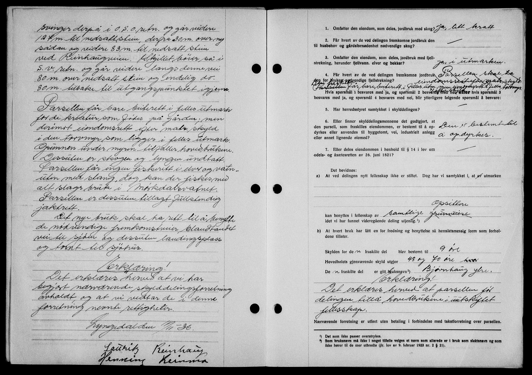 Lofoten sorenskriveri, SAT/A-0017/1/2/2C/L0001a: Mortgage book no. 1a, 1936-1937, Diary no: : 269/1937