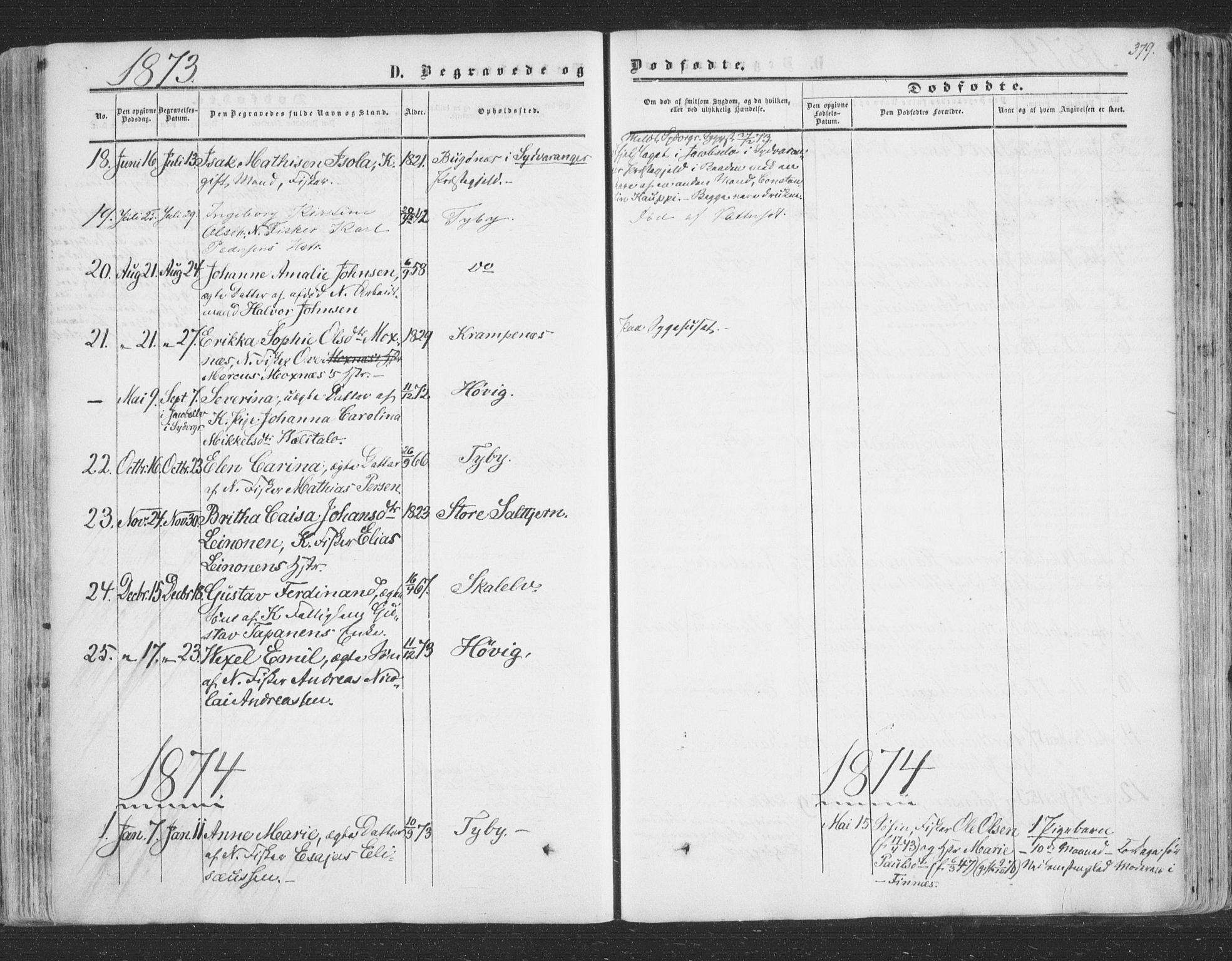 Vadsø sokneprestkontor, SATØ/S-1325/H/Ha/L0004kirke: Parish register (official) no. 4, 1854-1880, p. 379
