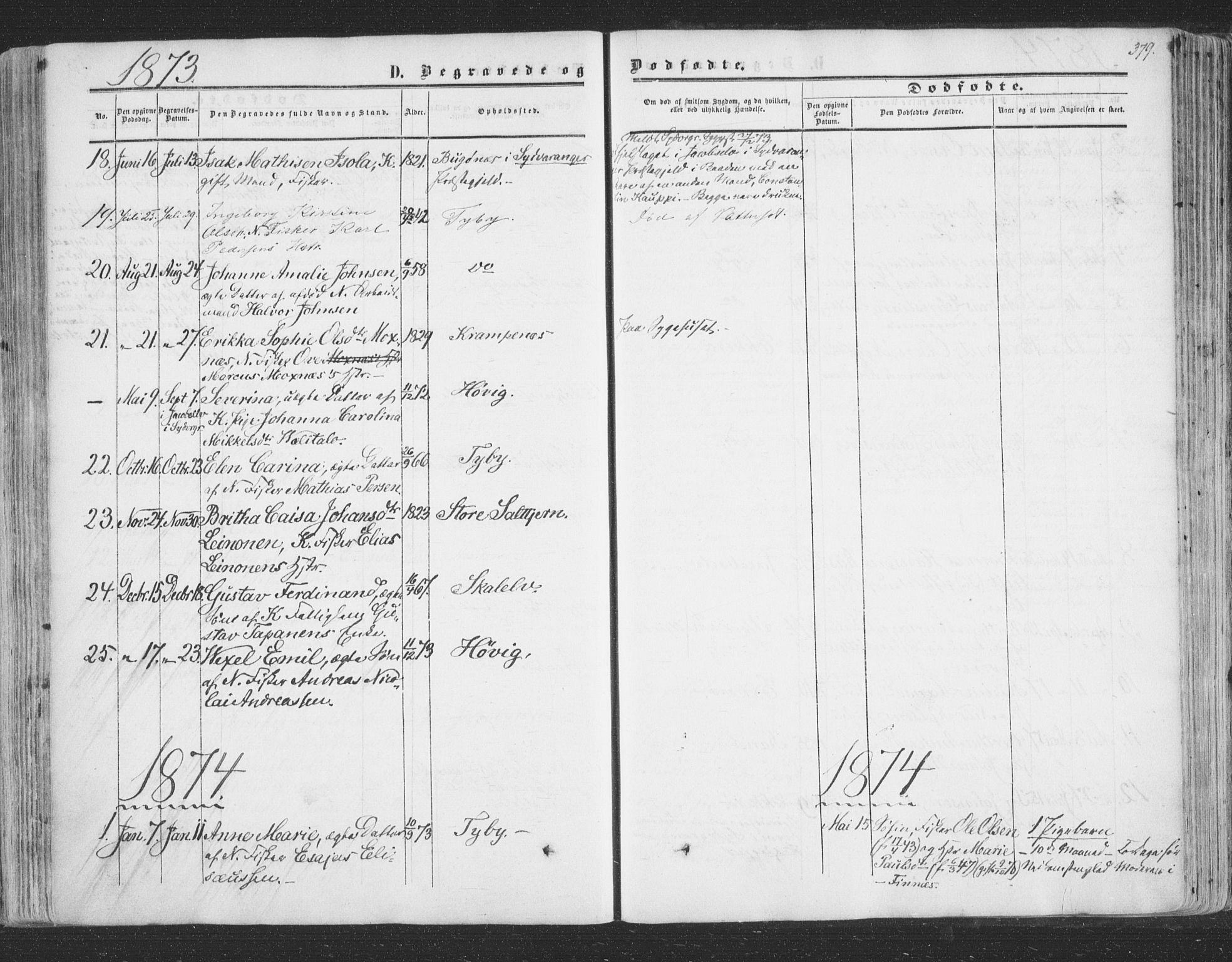 Vadsø sokneprestkontor, AV/SATØ-S-1325/H/Ha/L0004kirke: Parish register (official) no. 4, 1854-1880, p. 379