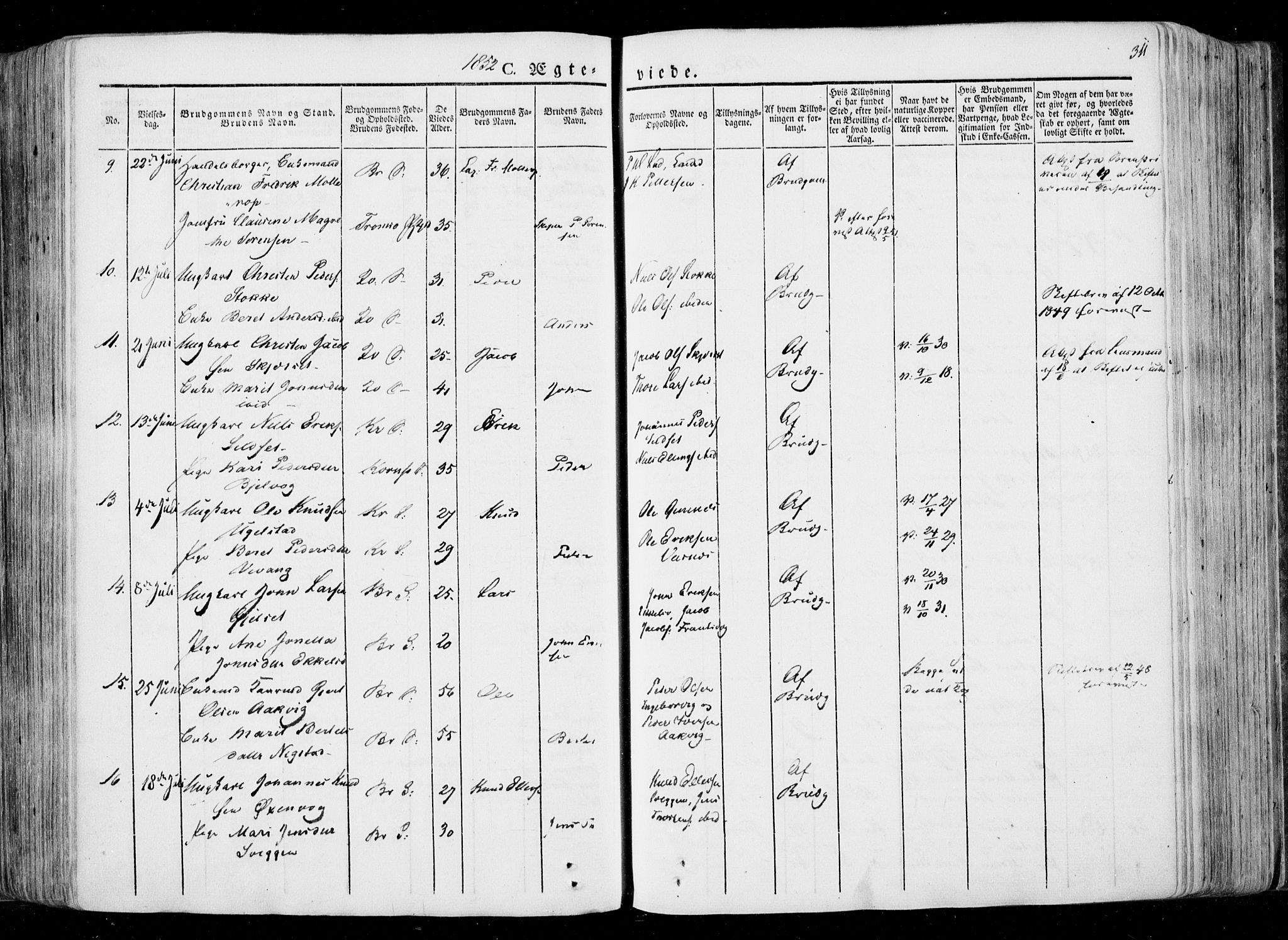 Ministerialprotokoller, klokkerbøker og fødselsregistre - Møre og Romsdal, AV/SAT-A-1454/568/L0803: Parish register (official) no. 568A10, 1830-1853, p. 311