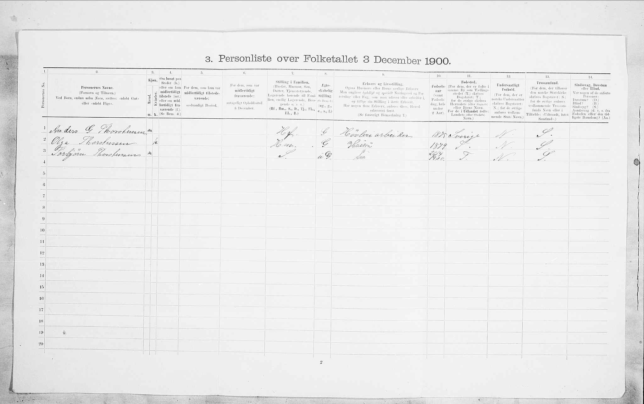 SAO, 1900 census for Kristiania, 1900, p. 86744