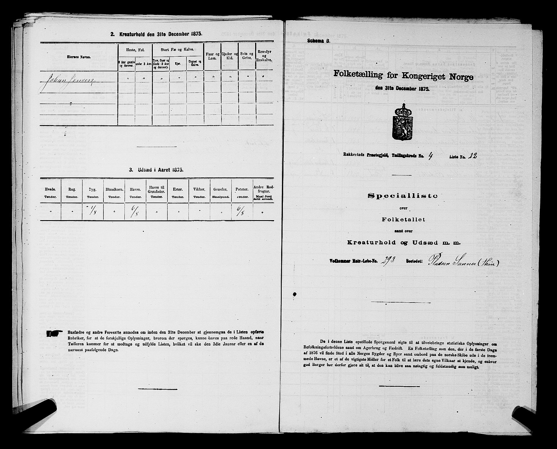 RA, 1875 census for 0128P Rakkestad, 1875, p. 600