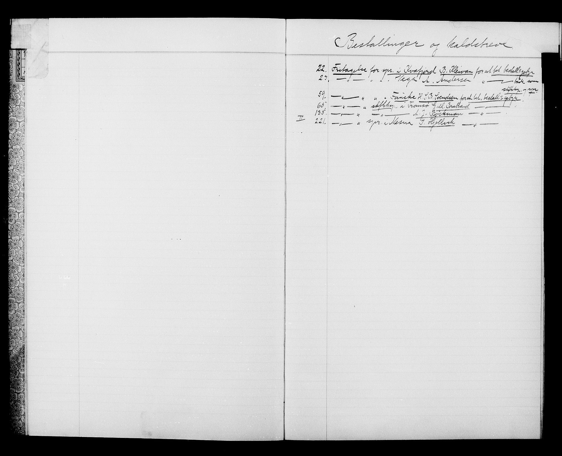 Kirke- og undervisningsdepartementet, Kontoret  for kirke og geistlighet A, AV/RA-S-1007/A/Aa/L0324: Register, 1917