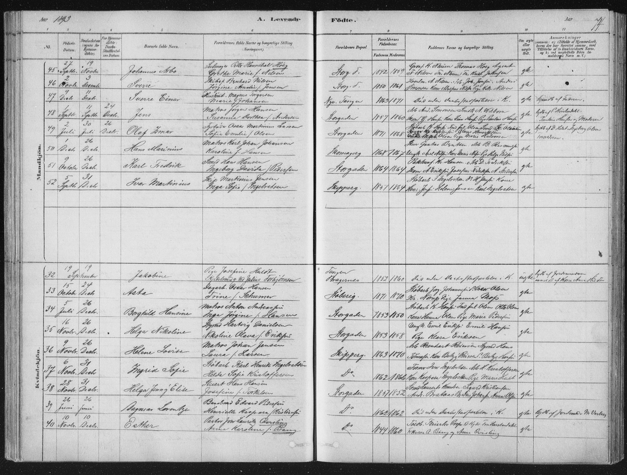 Strømsø kirkebøker, AV/SAKO-A-246/F/Fb/L0005: Parish register (official) no. II 5, 1877-1902, p. 74